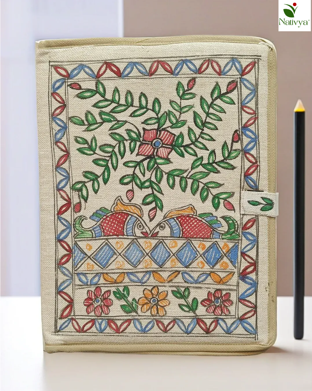 Artisan-Made Jute Folder