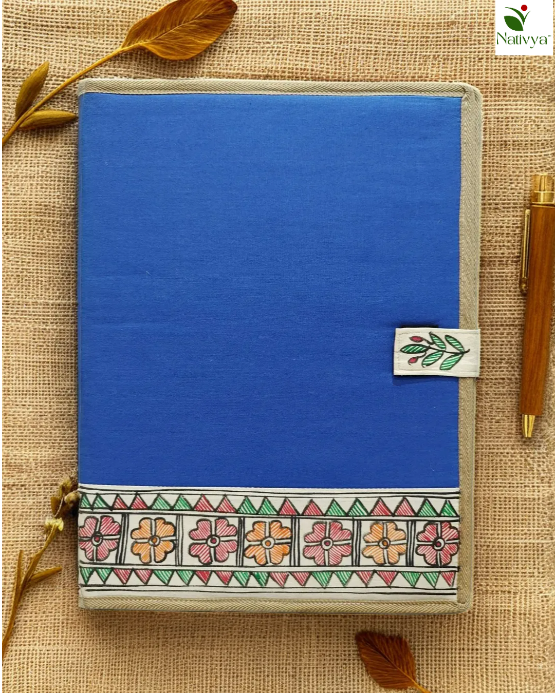 Madhubani Hand-Painted Document Folder