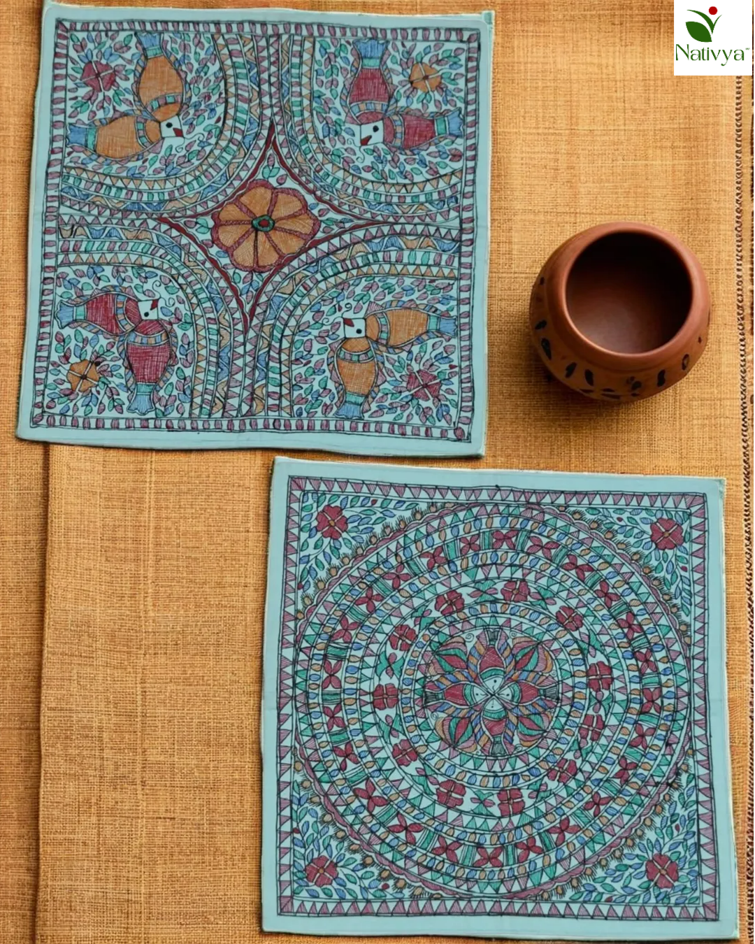 Painted Cushion Cover