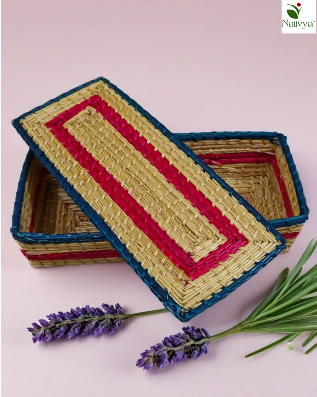 Handwoven Rectangular Basket