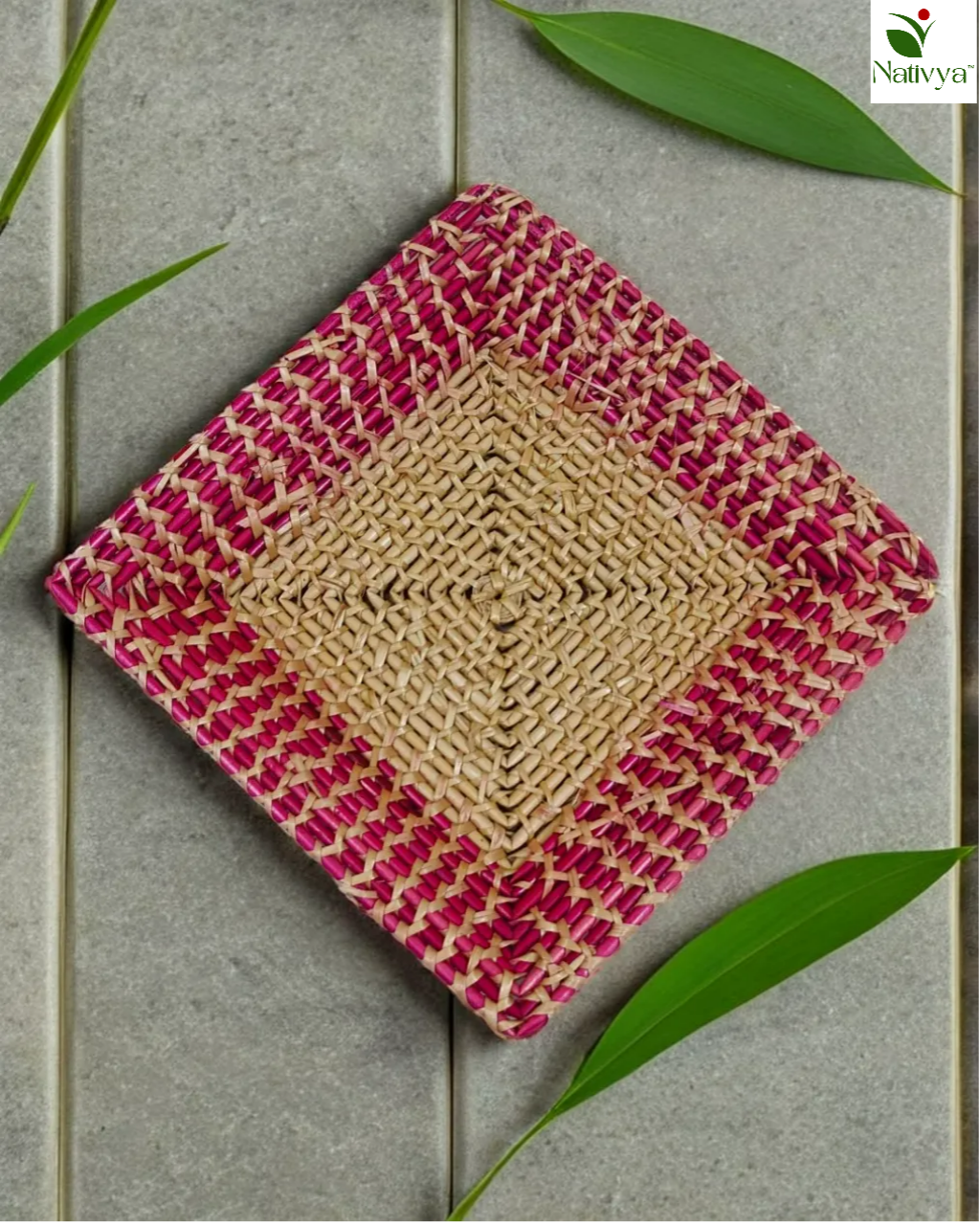 Handwoven Sikki Tray