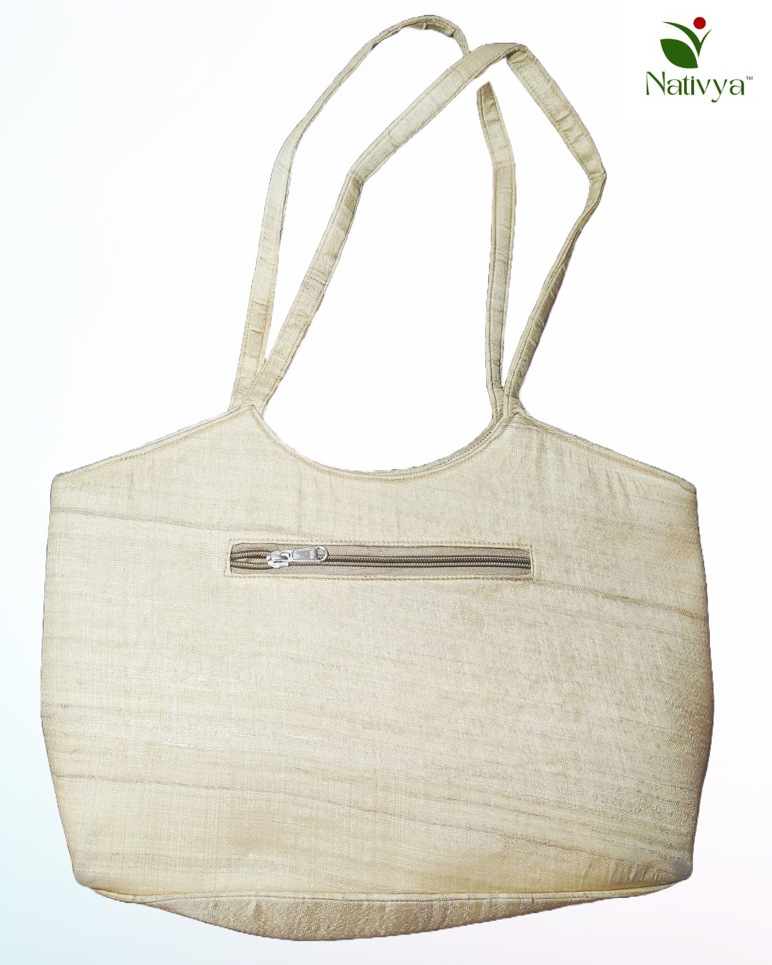 Handcrafted Silk Tote Bag