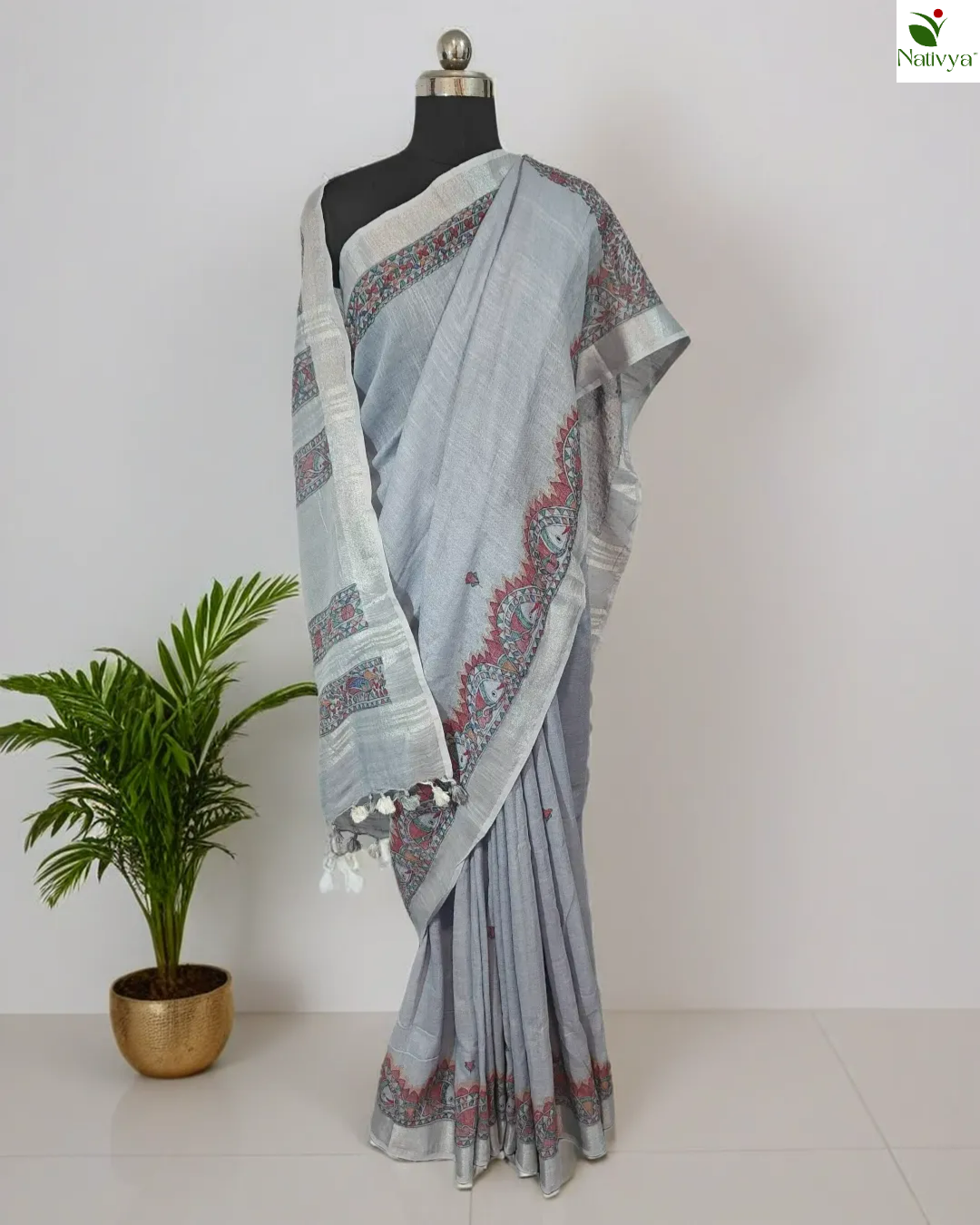 Linen Saree