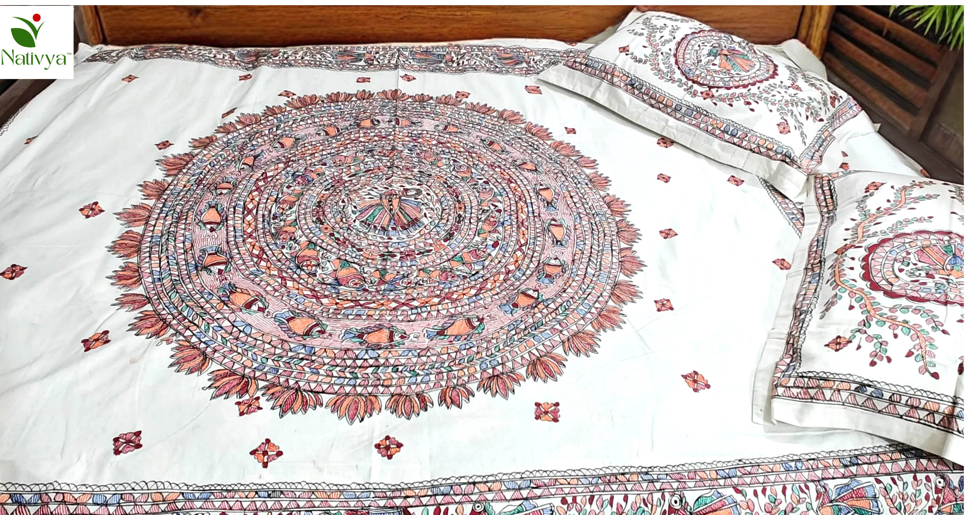 Pure Cotton King Size Bedsheet