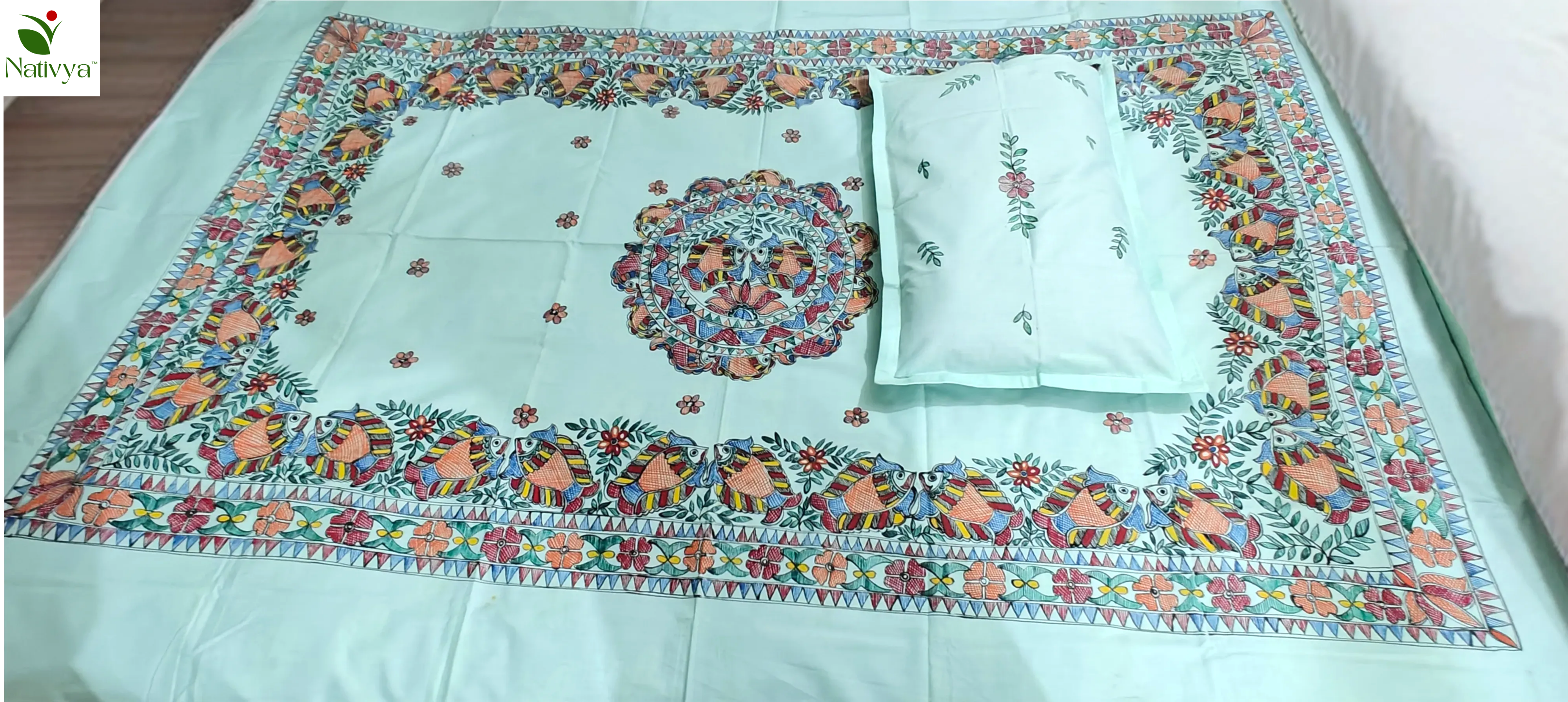 Pure Cotton Queen Size Bedsheet