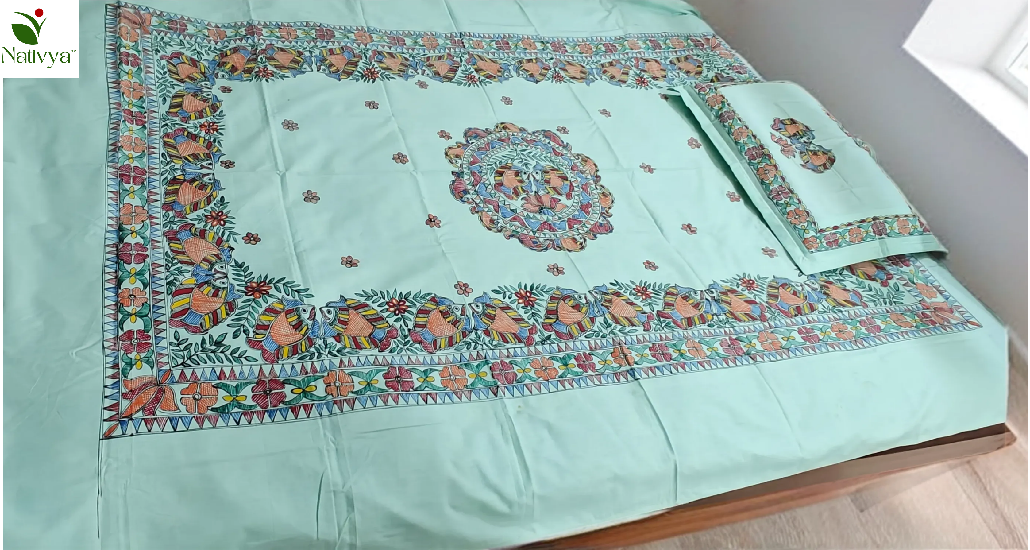 Pure Cotton Queen Size Bedsheet