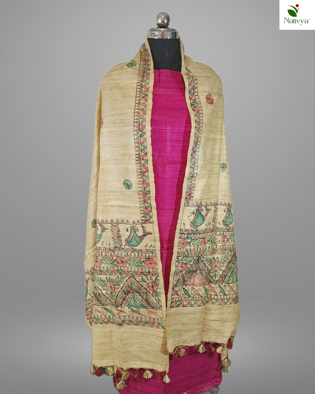 Giccha Tussar Silk Suit Piece