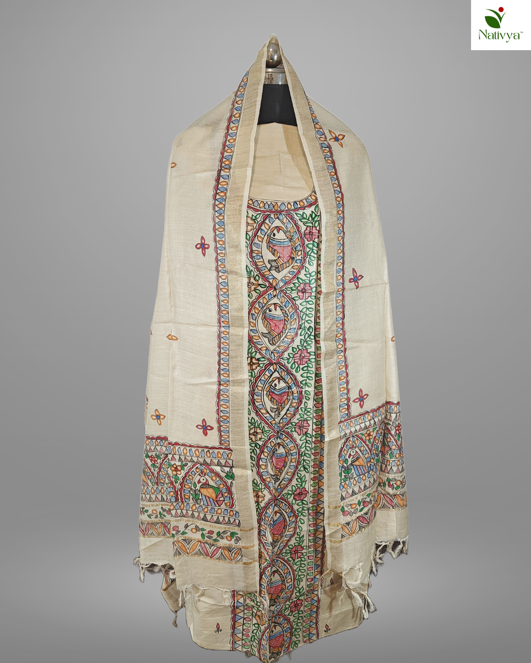 Tussar Silk Suit Piece