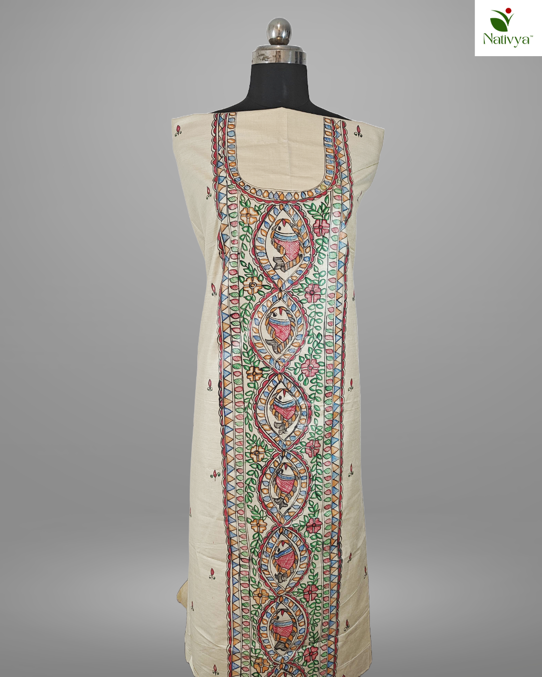 Tussar Silk Suit Piece