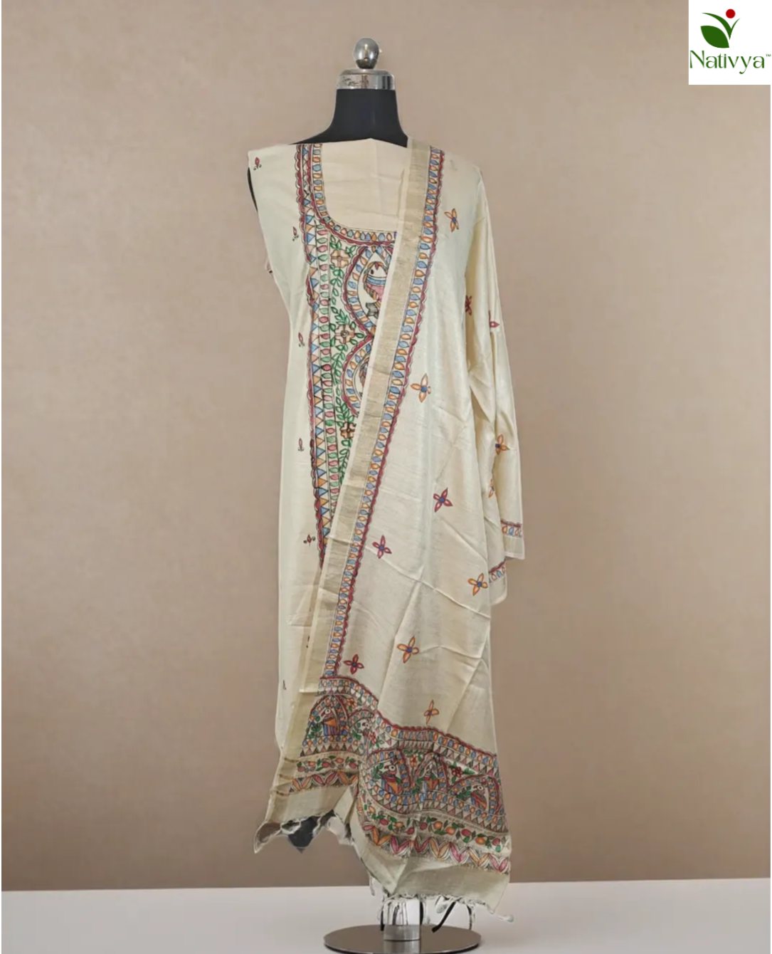 Tussar Silk Suit Piece