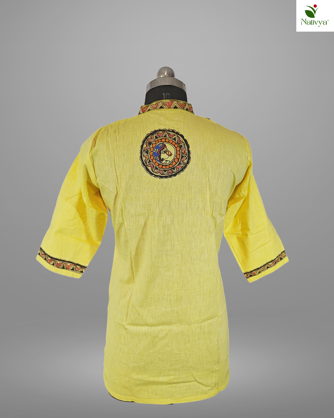 Hand-Painted Cotton Kurta