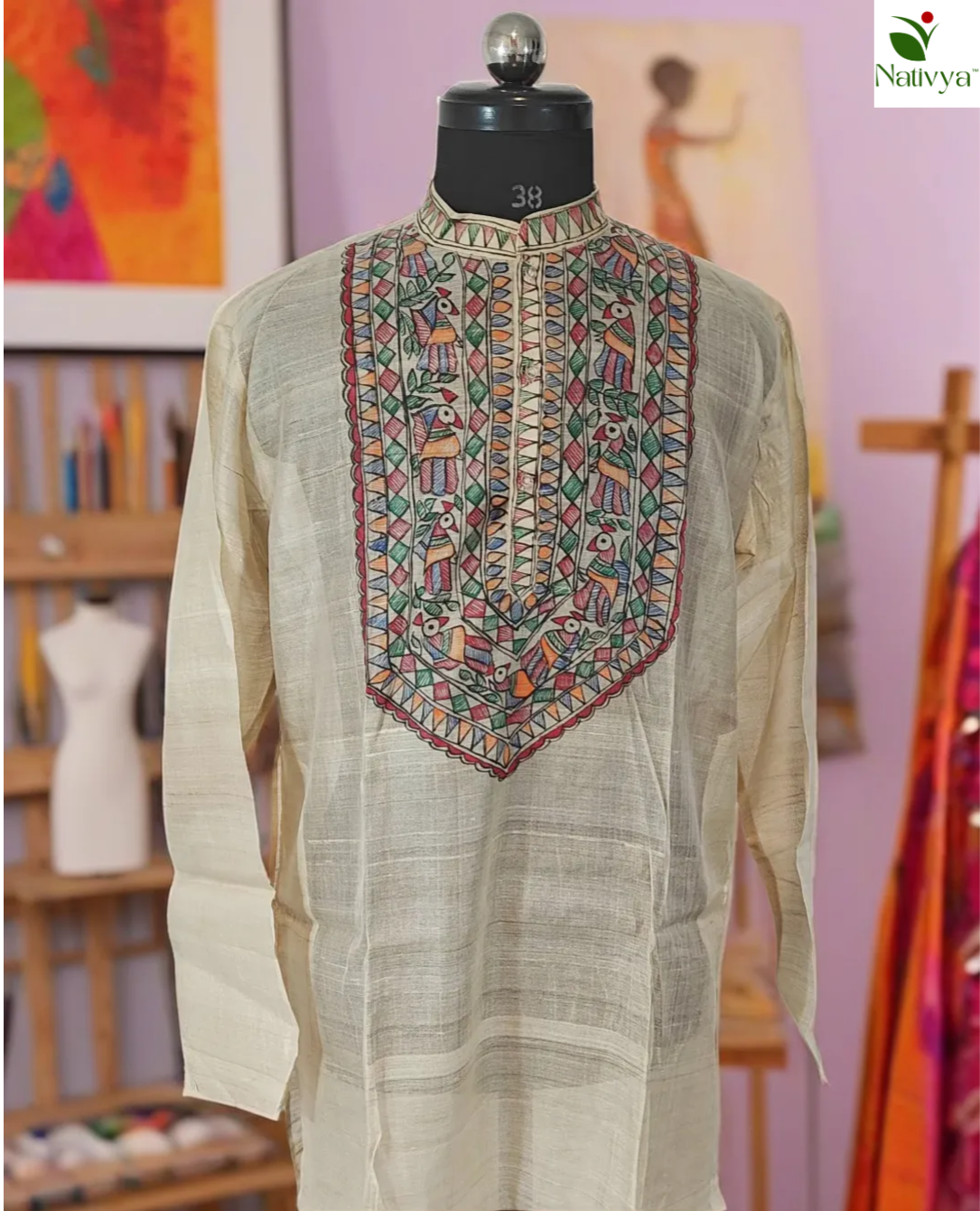 Tussar Silk Men's Kurta