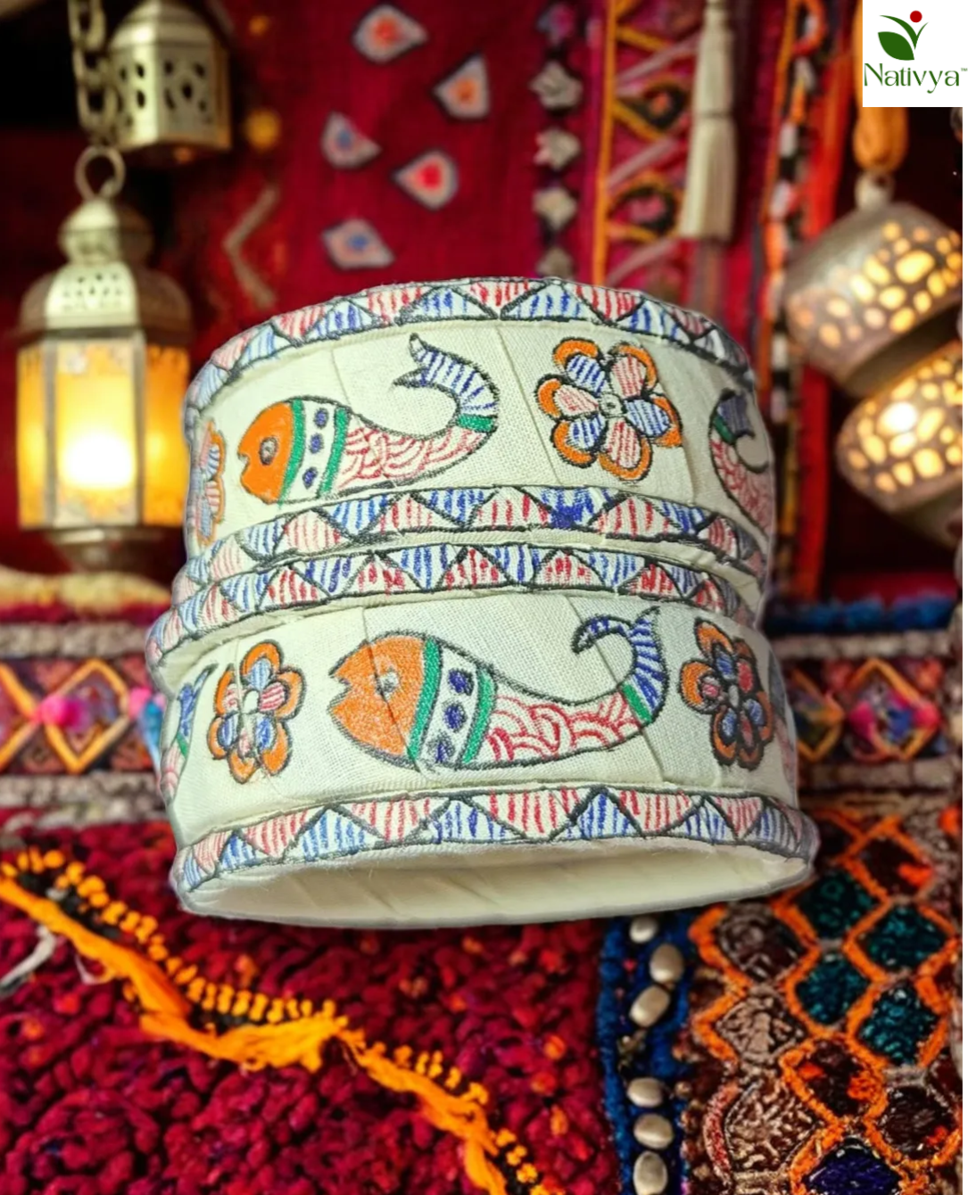 Warli Art Cotton Bangles