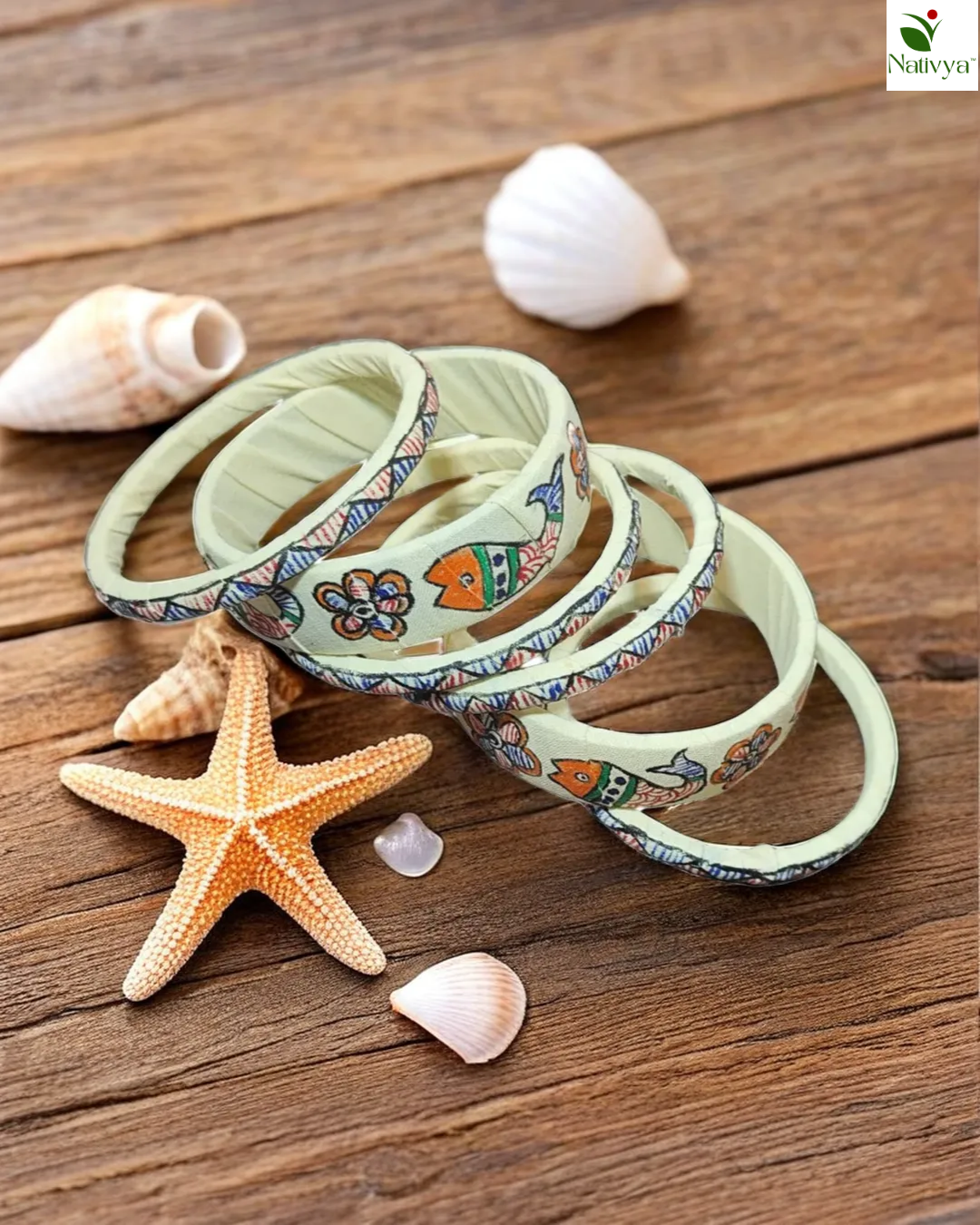 Warli Art Cotton Bangles