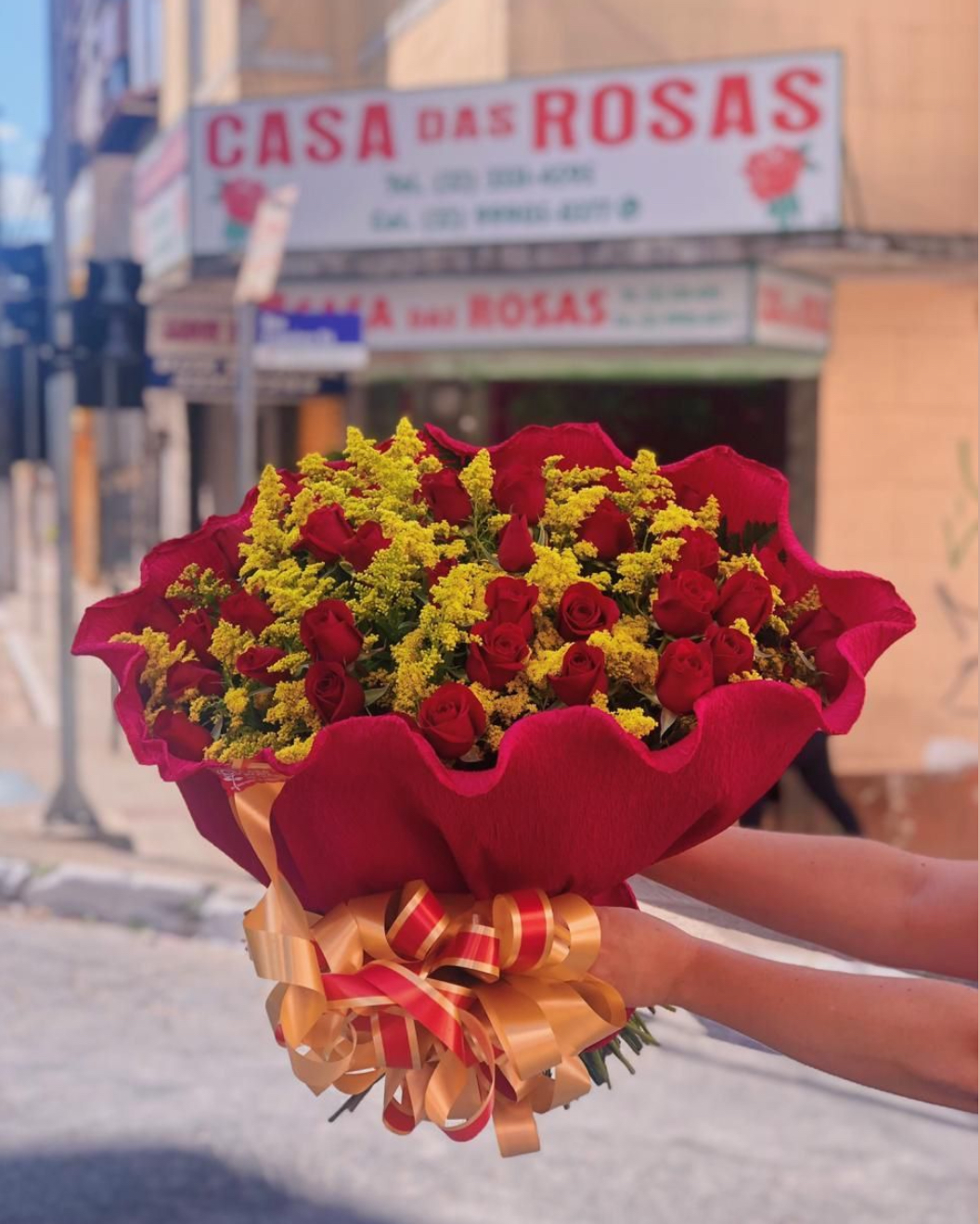 Buquê Três Dúzias de Rosas 