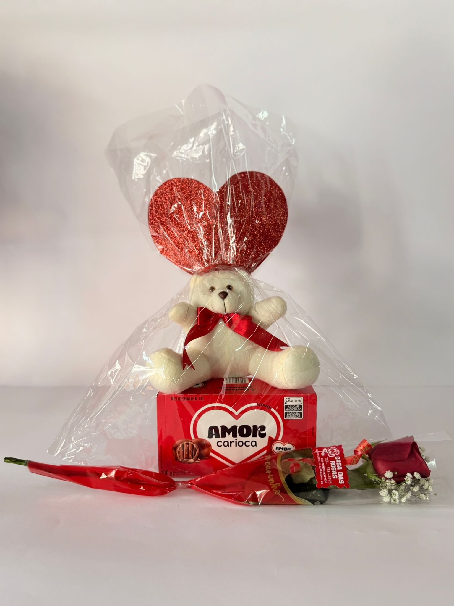 Kit Chocolate, Urso e Rosa