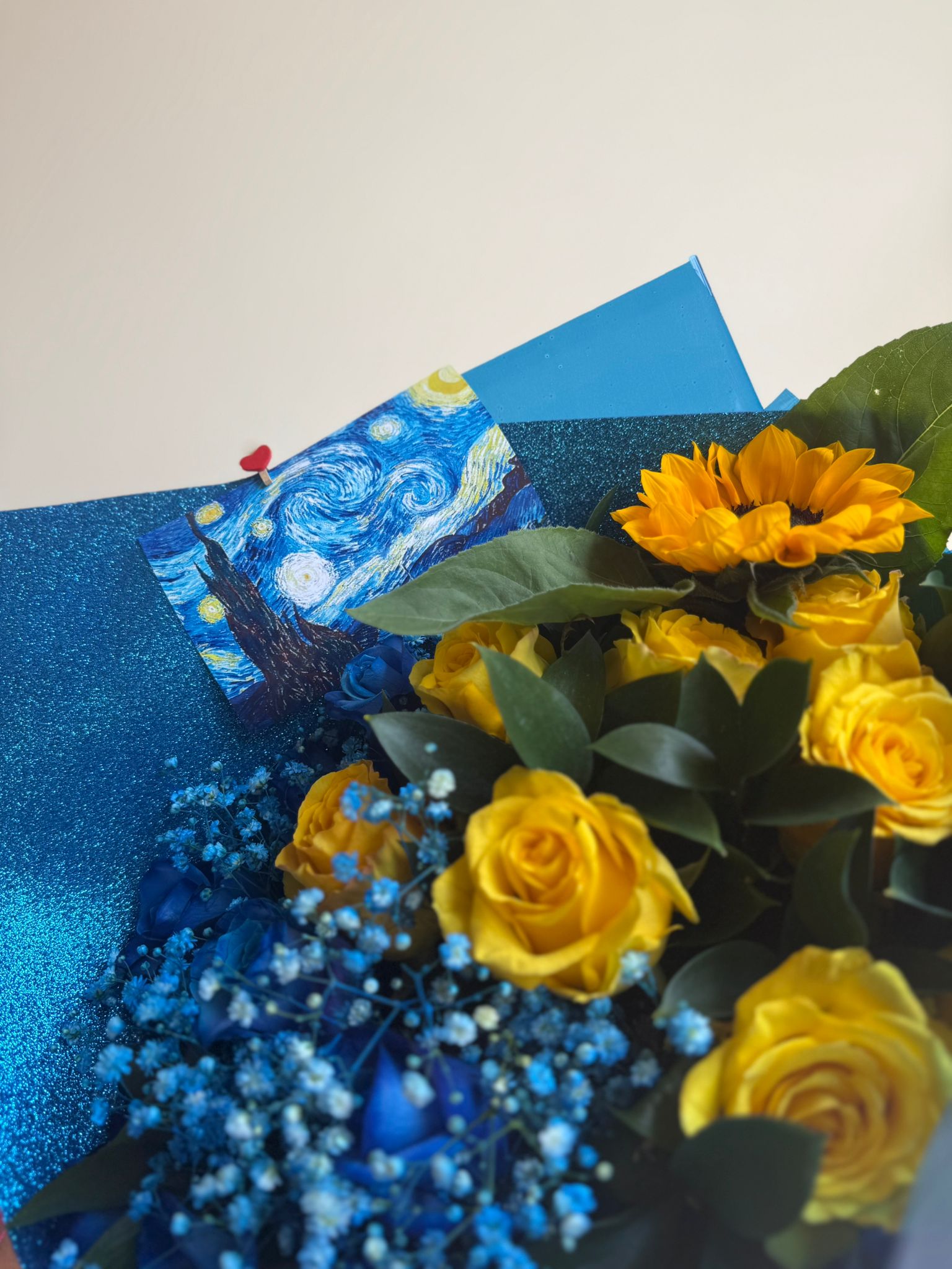 Buquê Noite Estrelada de Van Gogh