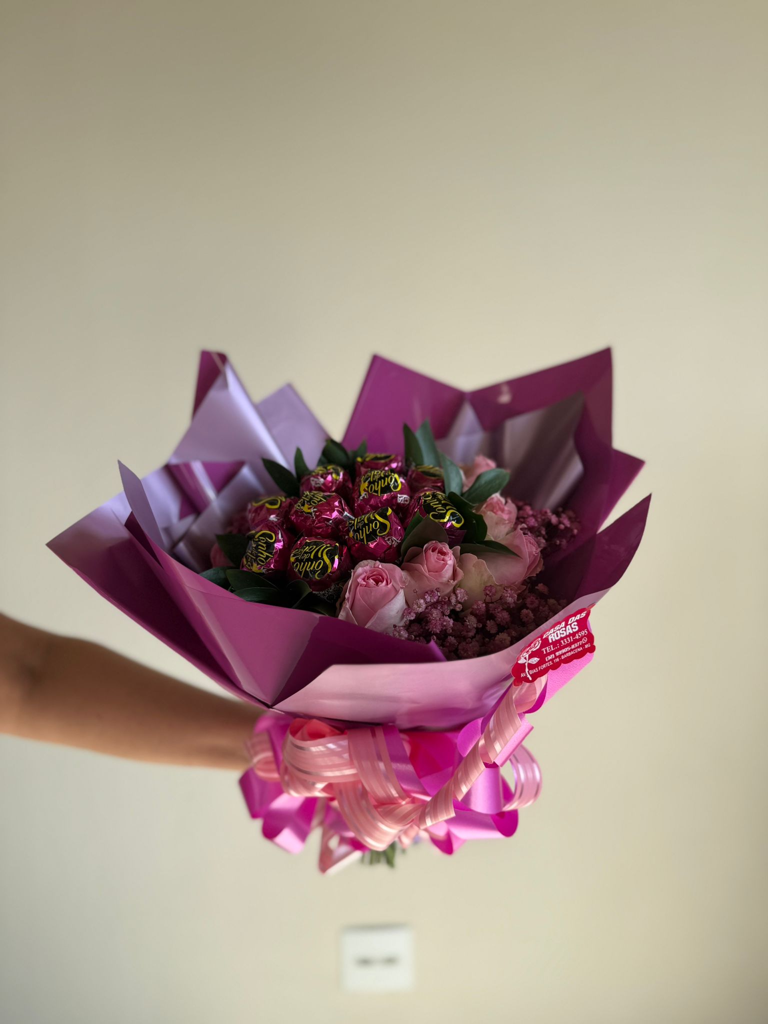 Buquê de Sonho de Valsa e Rosas