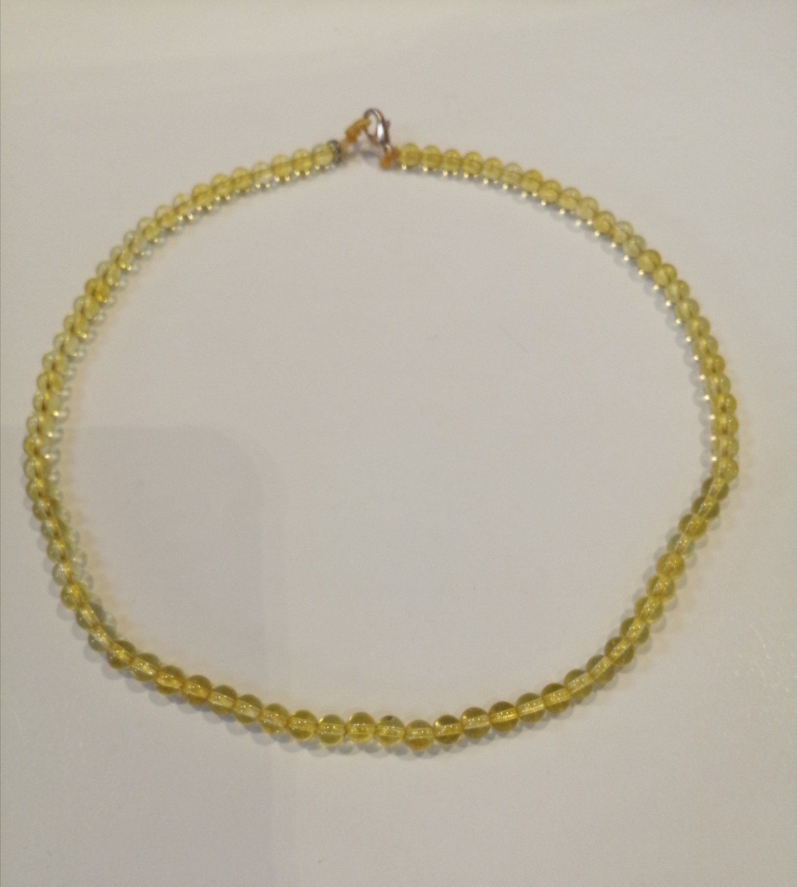 Real Citrine Necklace 4mm
