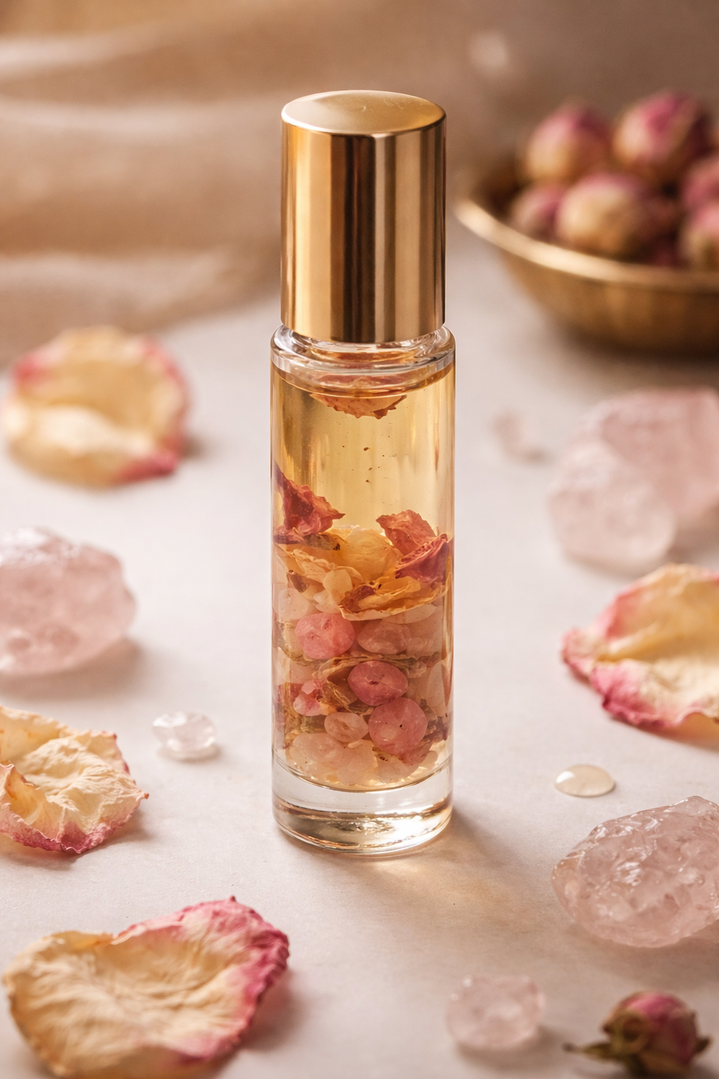Rose Petal Essence & Olive Oil Perfume
