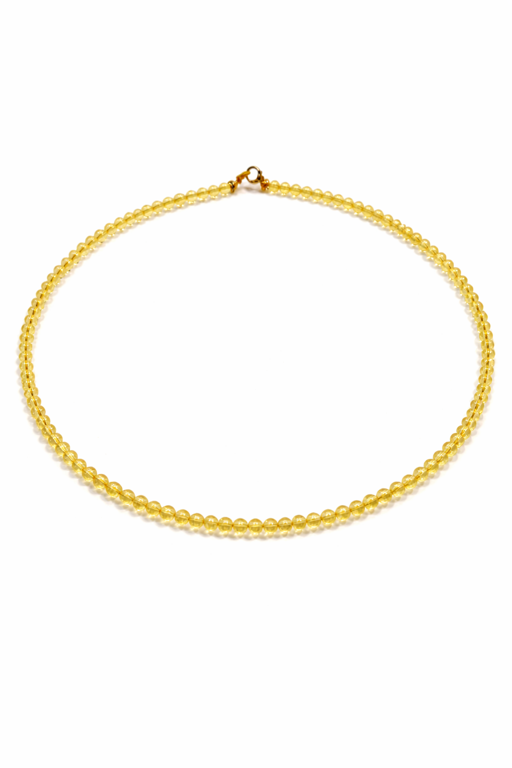 Real Citrine Necklace 4mm