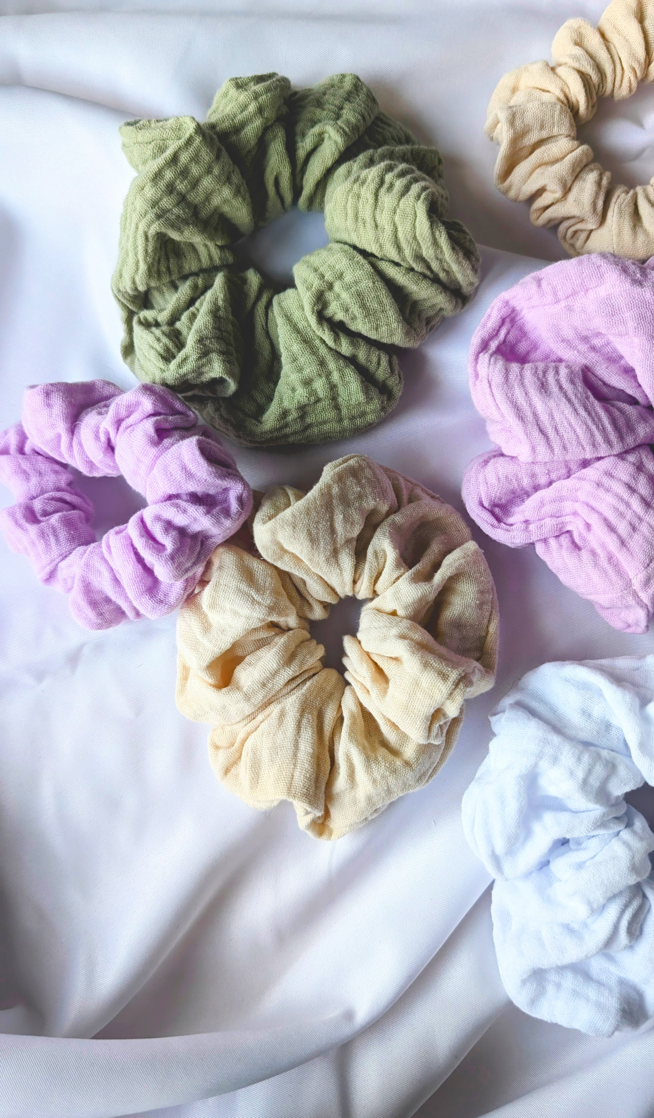 Bomull Scrunchie – Gul