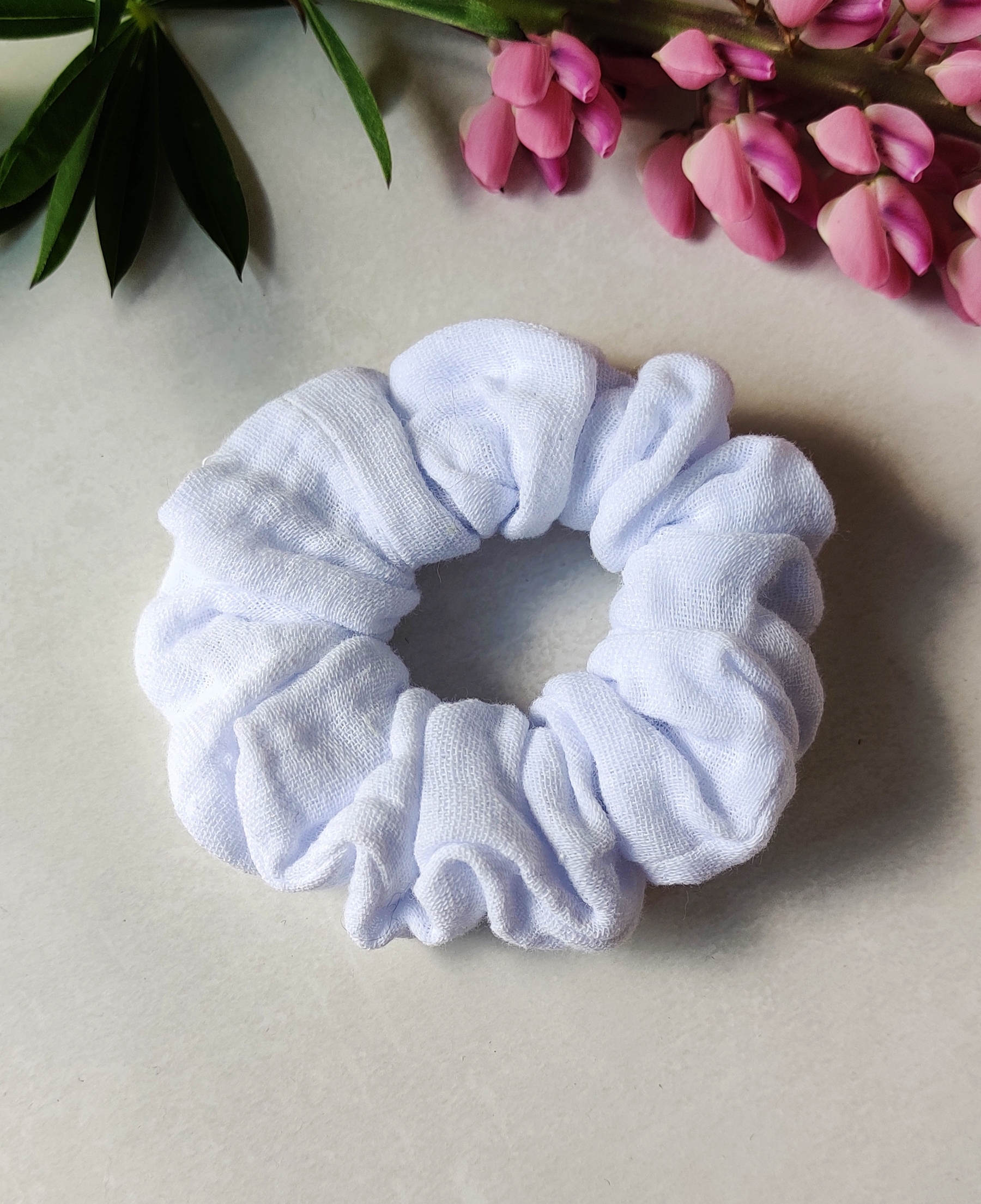Bomull Scrunchie – Hvit