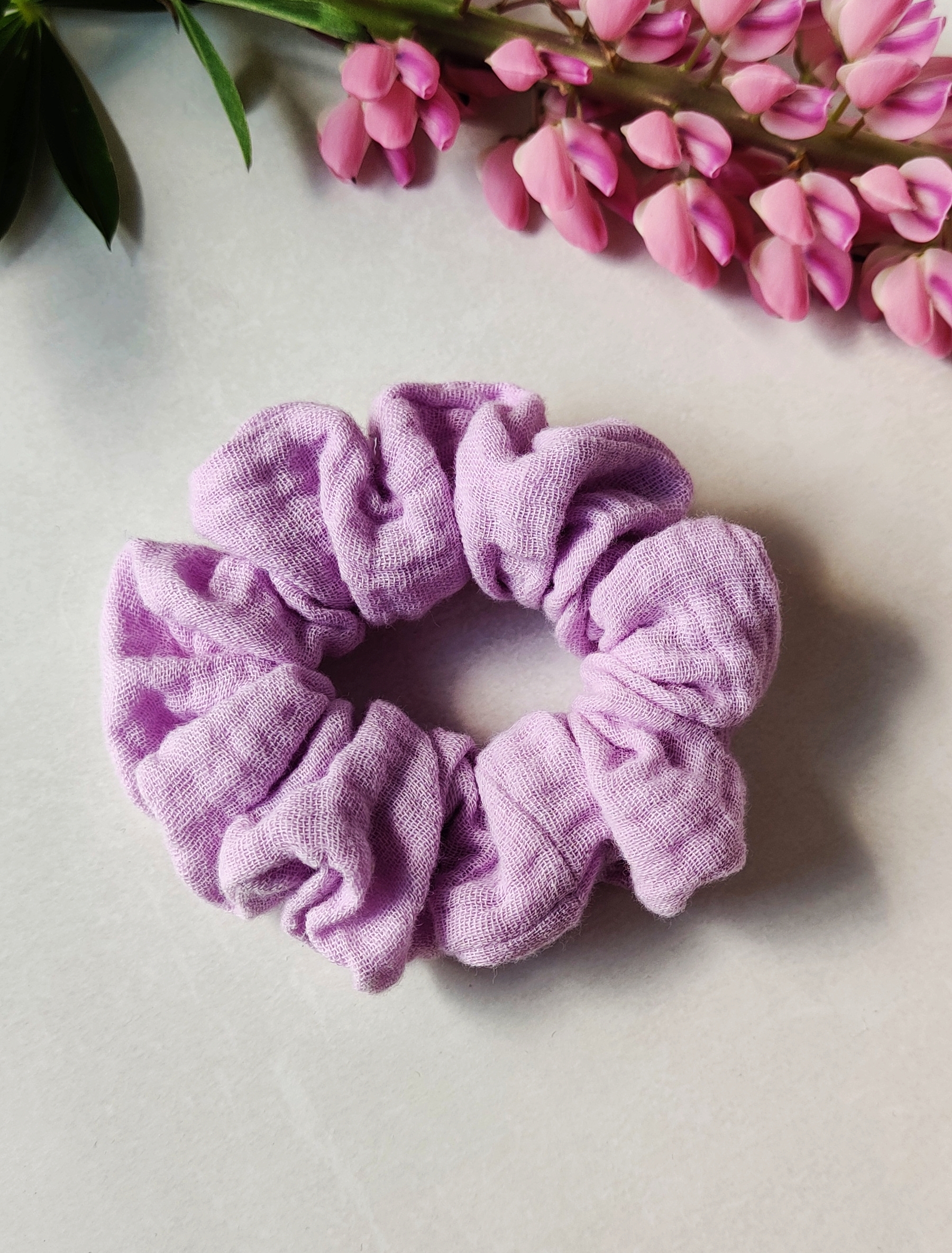 Bomull Scrunchie– Lilla