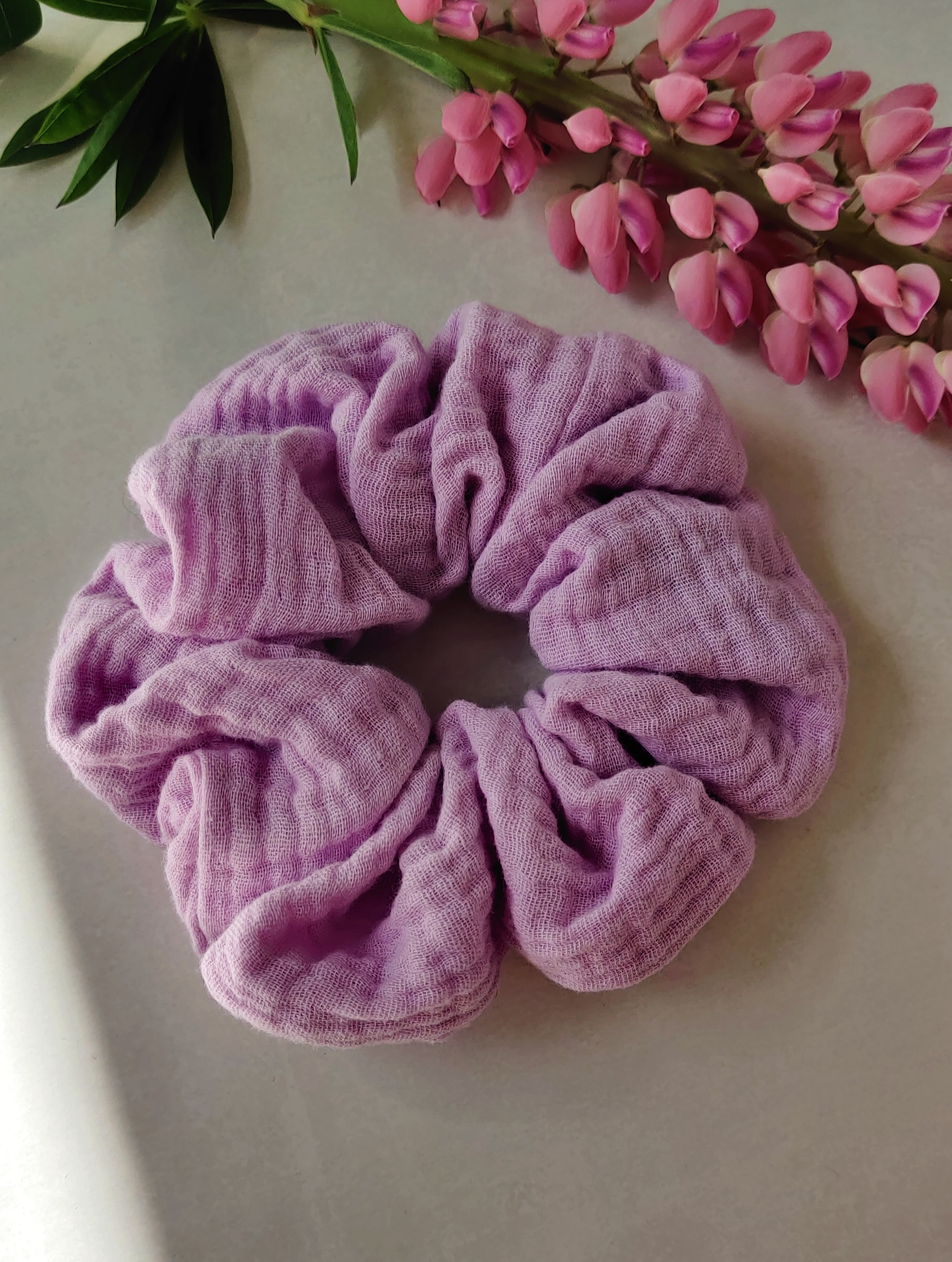 Bomull Scrunchie– Lilla