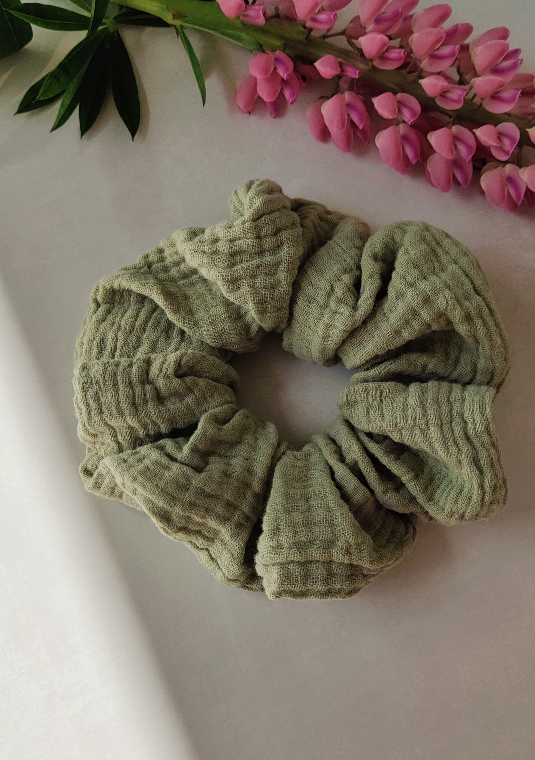 Bomull Scrunchie – Grønn