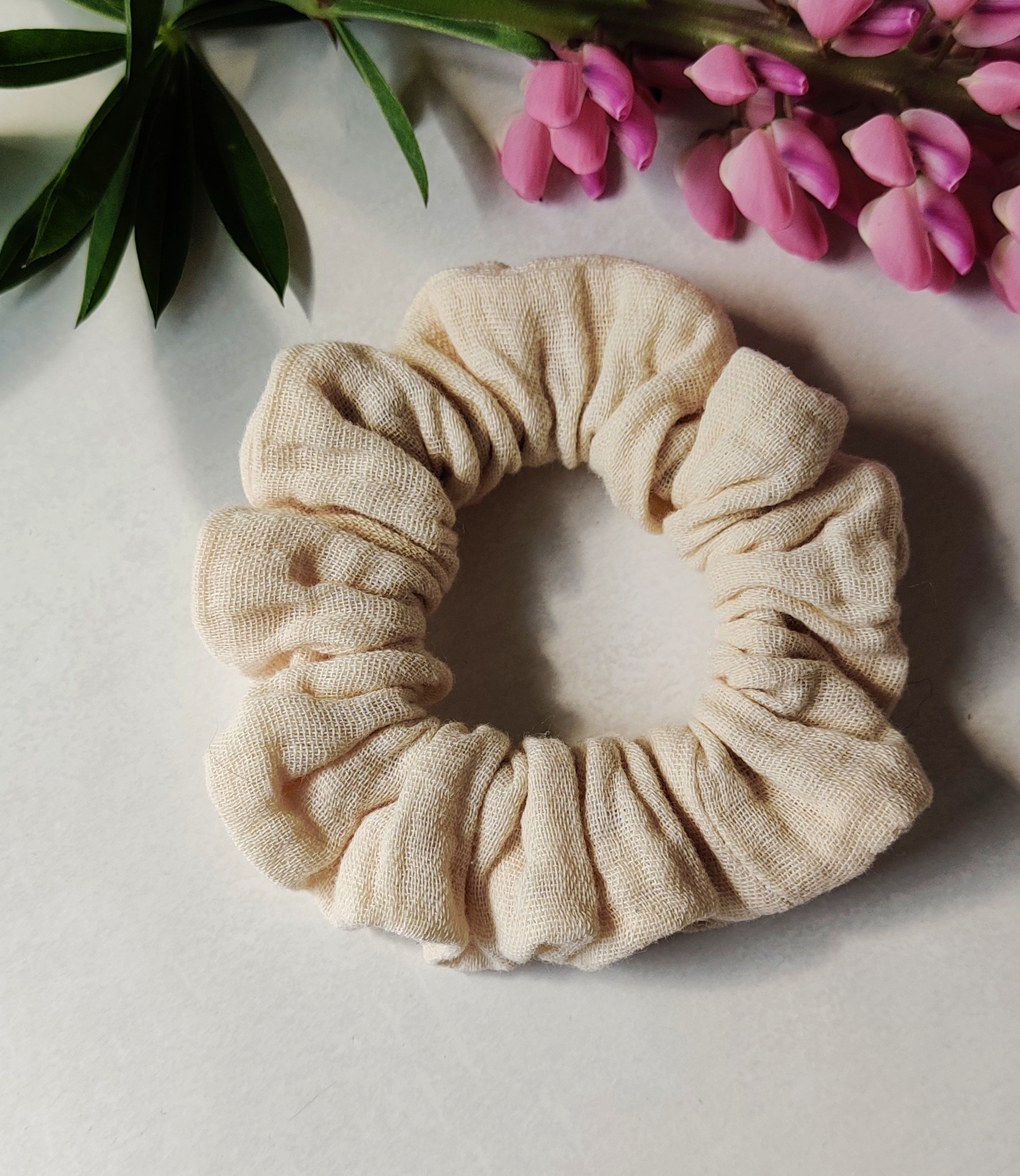 Bomull Scrunchie – Gul