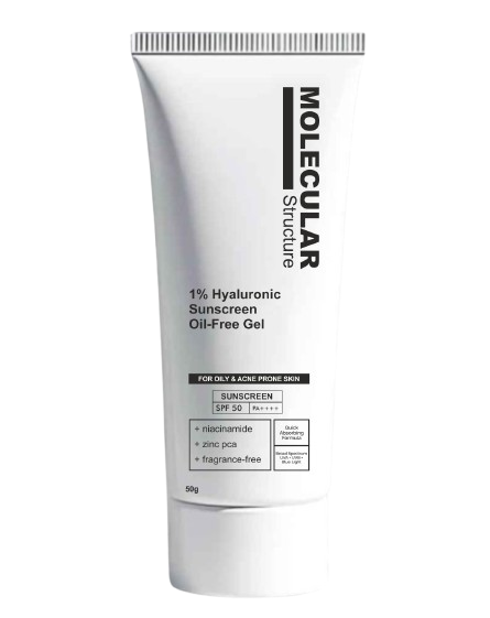 Molecular Structure 1% Hyaluronic Sunscreen Oil-Free Gel 50g