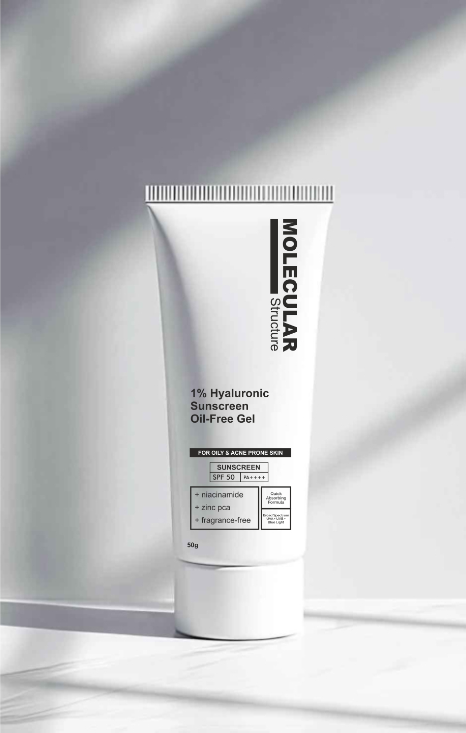 Molecular Structure 1% Hyaluronic Sunscreen Oil-Free Gel 50g