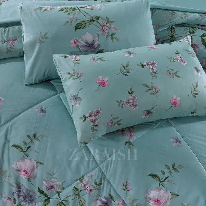 6 Pc Cotton Salonica printed comforter set