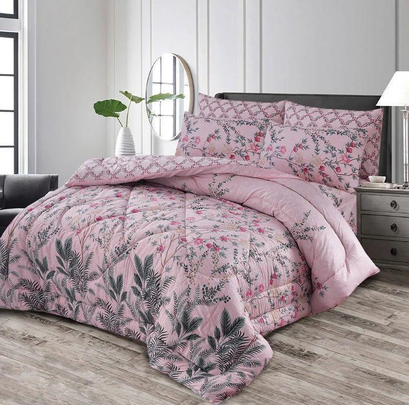 6 Pc Cotton Salonica printed comforter set