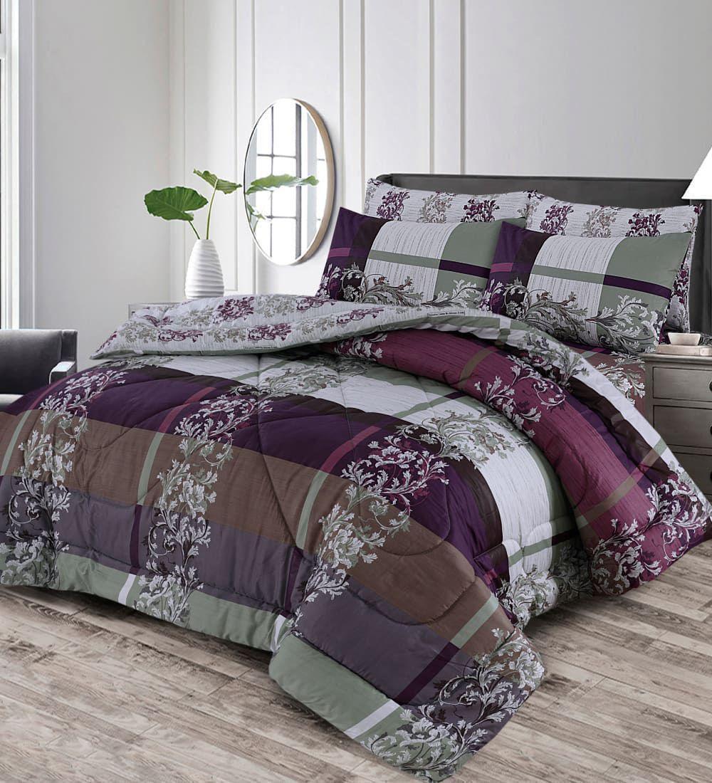 6 Pc Cotton Salonica printed comforter set