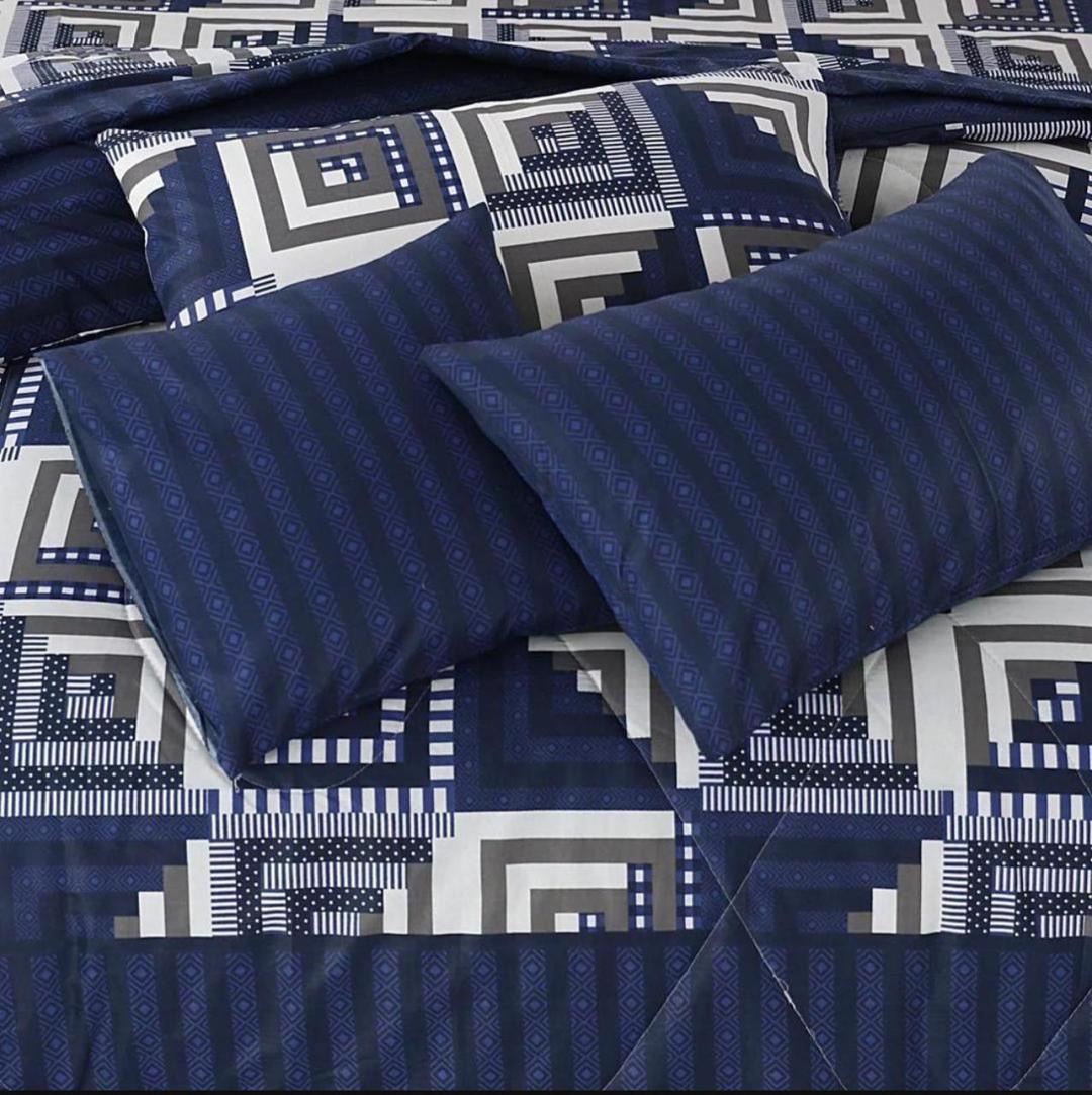 6 Pc Cotton Salonica printed comforter set