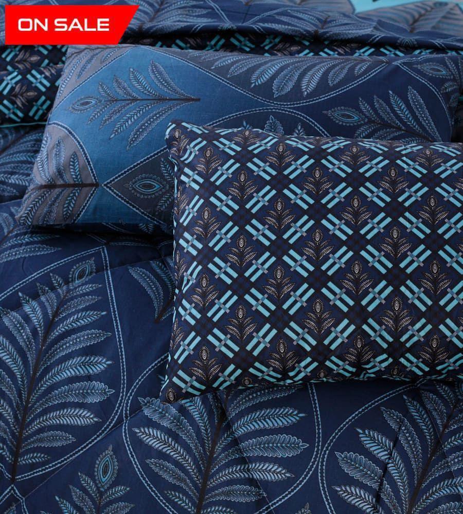 6 Pc Cotton Salonica printed comforter set