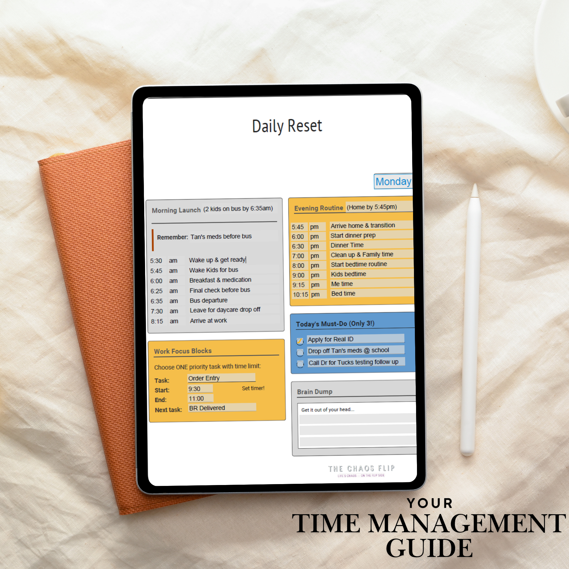 Daily Reset Planner