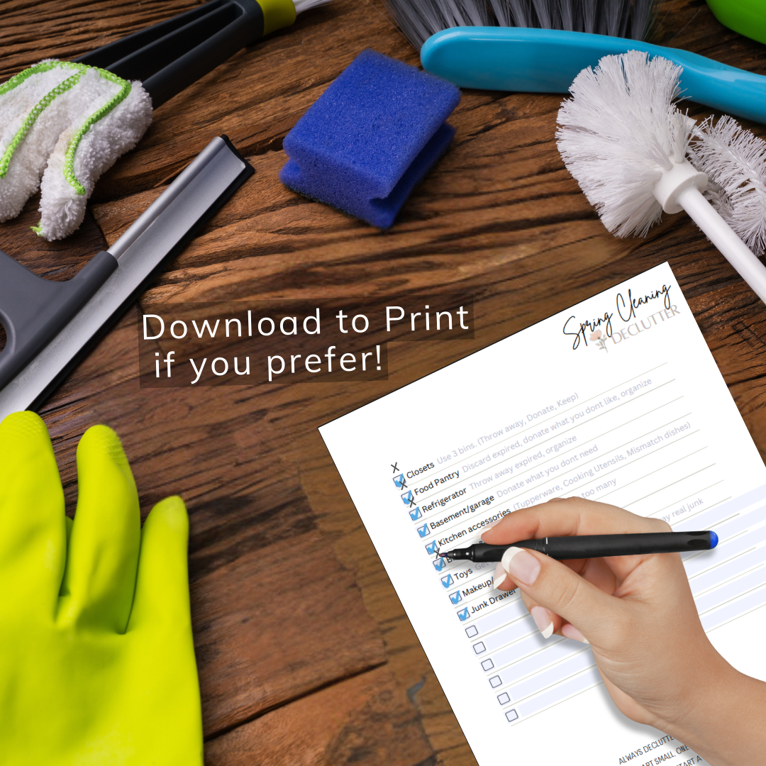 Customizable 3 Page Spring Cleaning Bundle