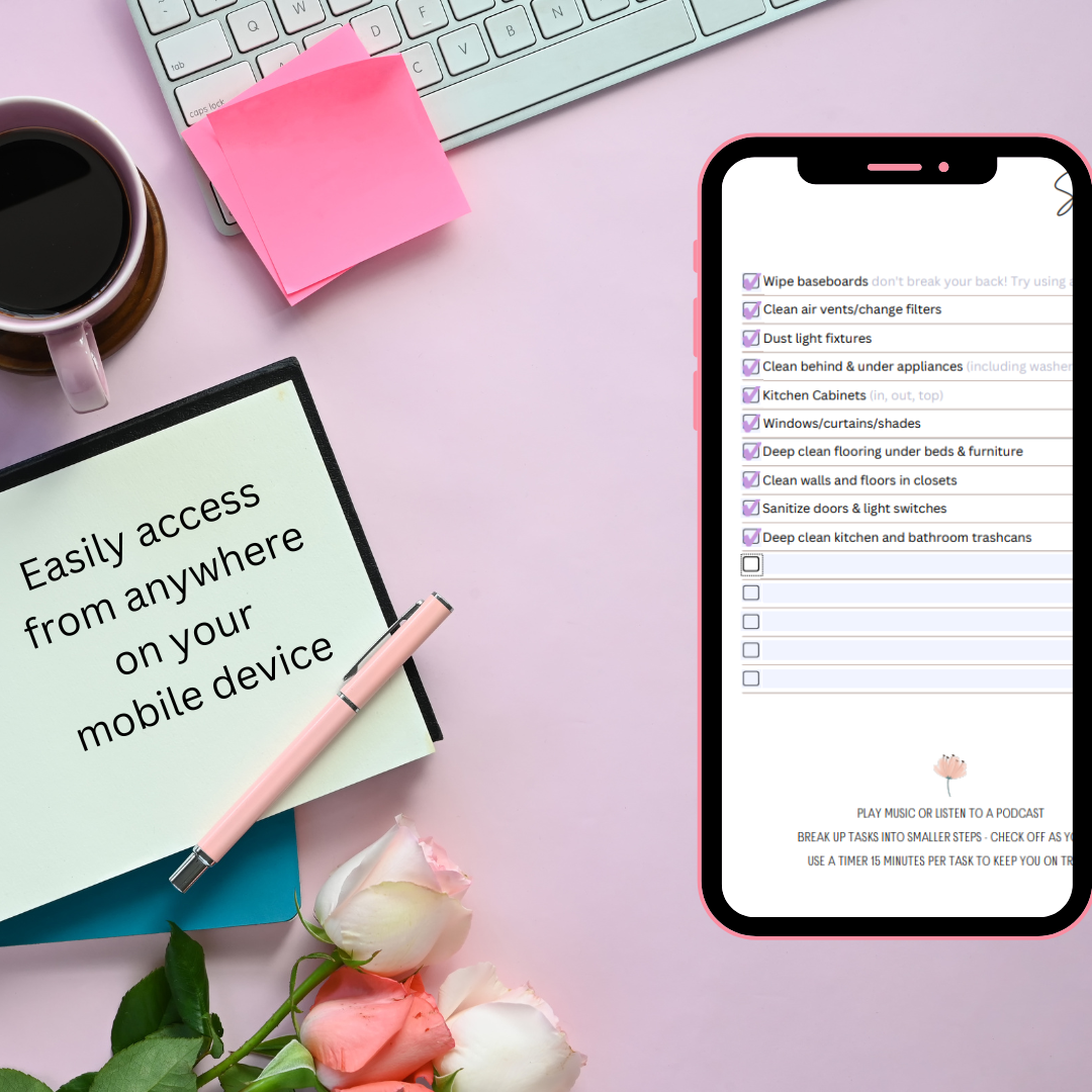 Customizable 3 Page Spring Cleaning Bundle