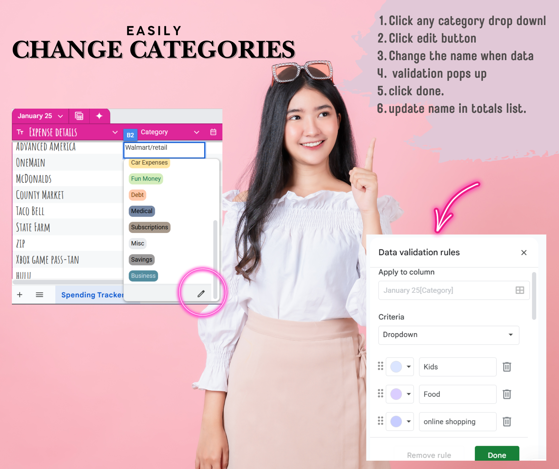 Google Sheets Spending Tracker