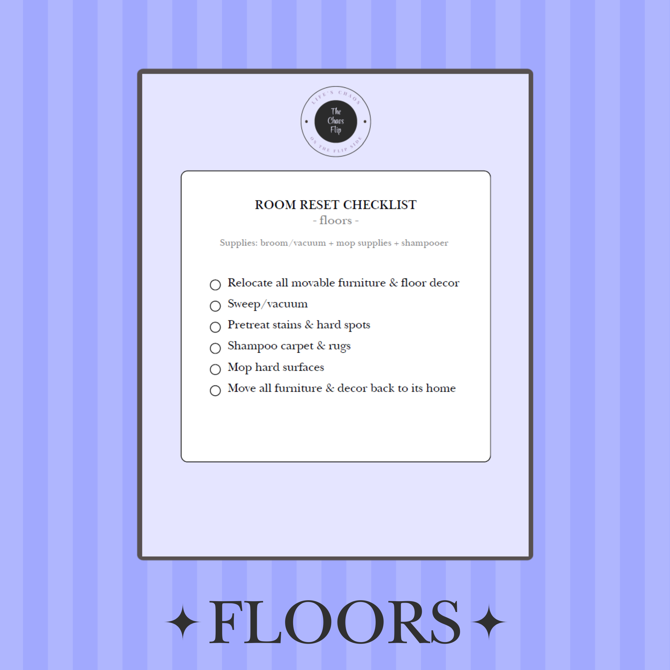 3 Step Room Reset Cleaning Bundle