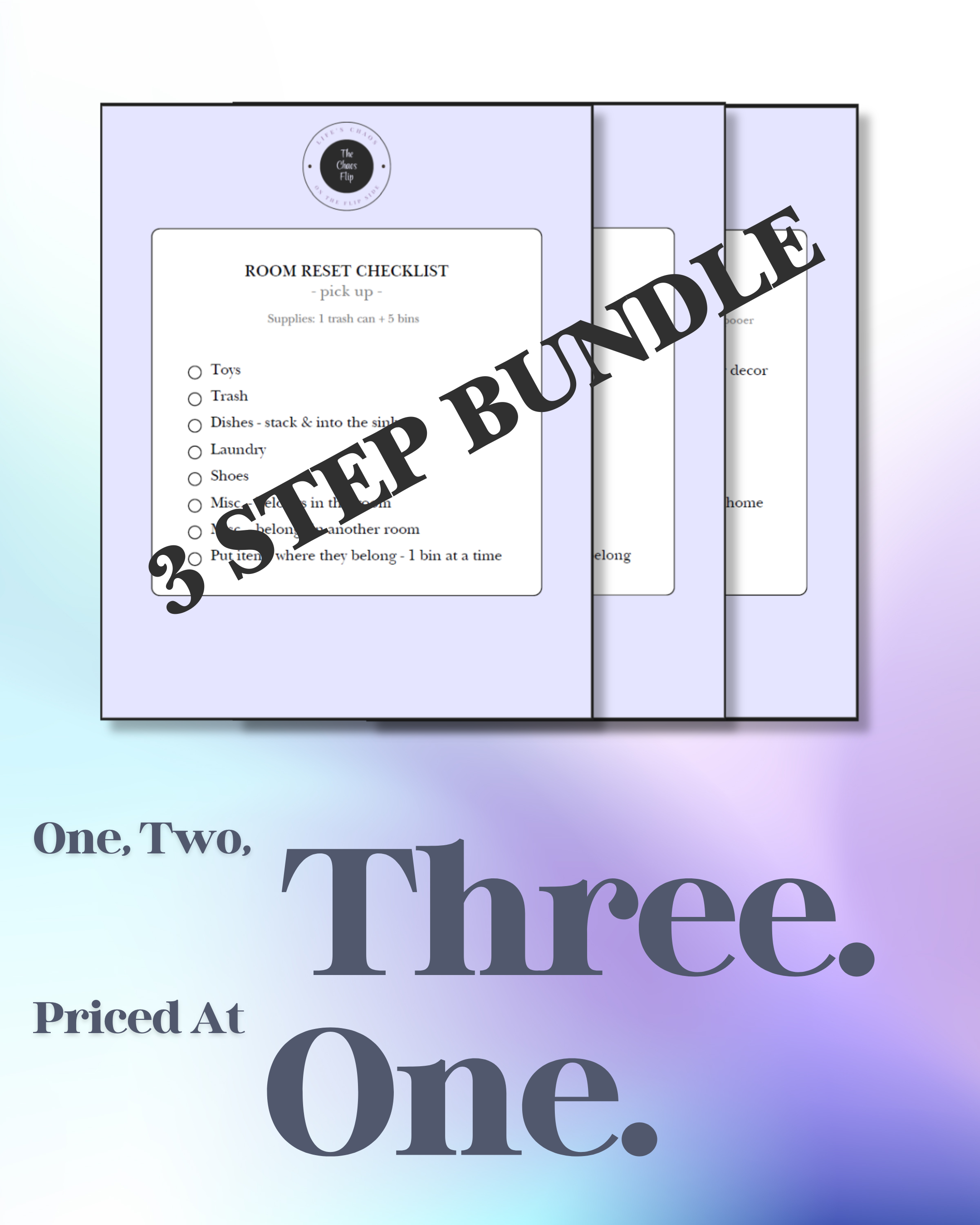 3 Step Room Reset Cleaning Bundle