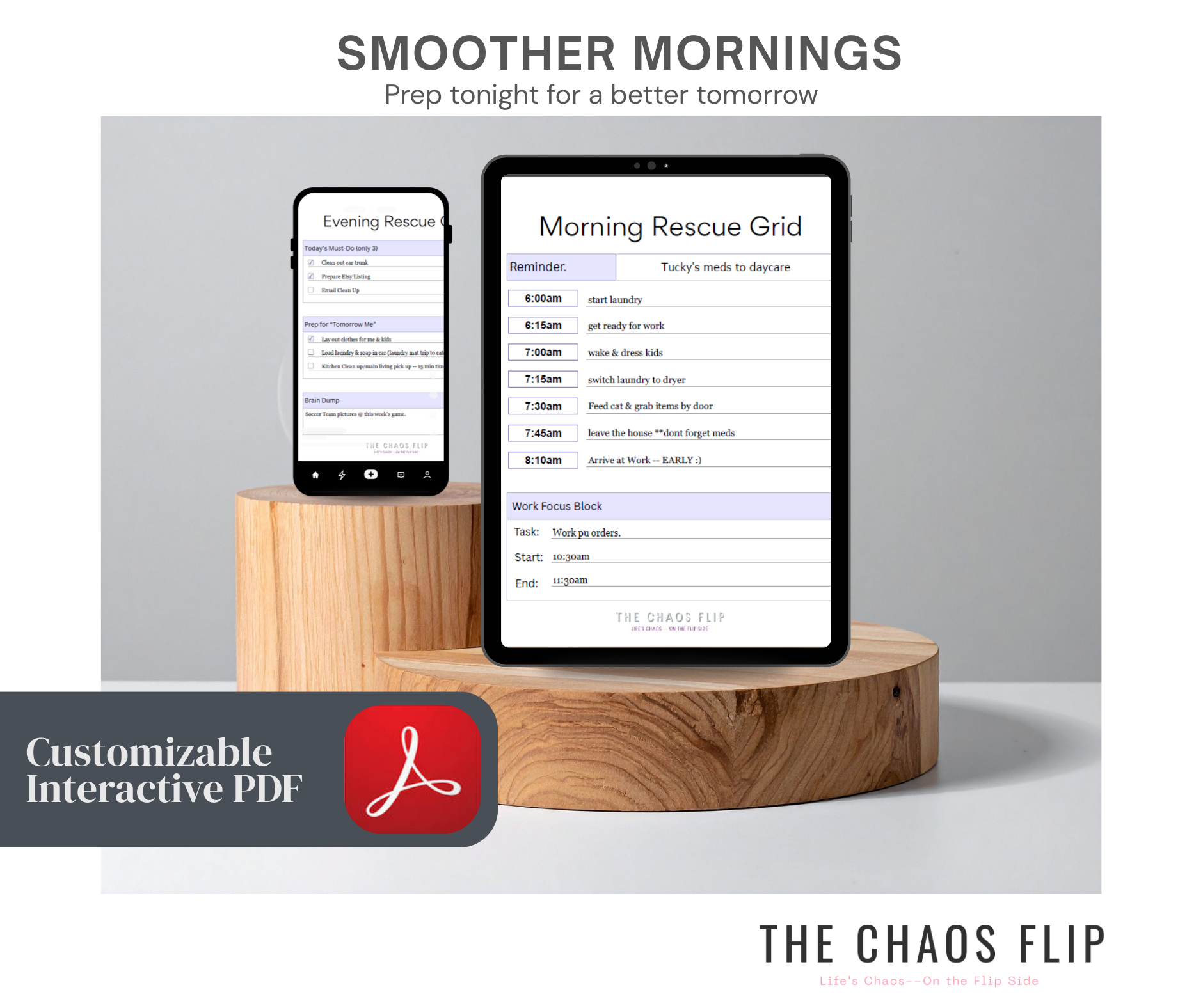 Morning and Evening Rescue Grid PDF