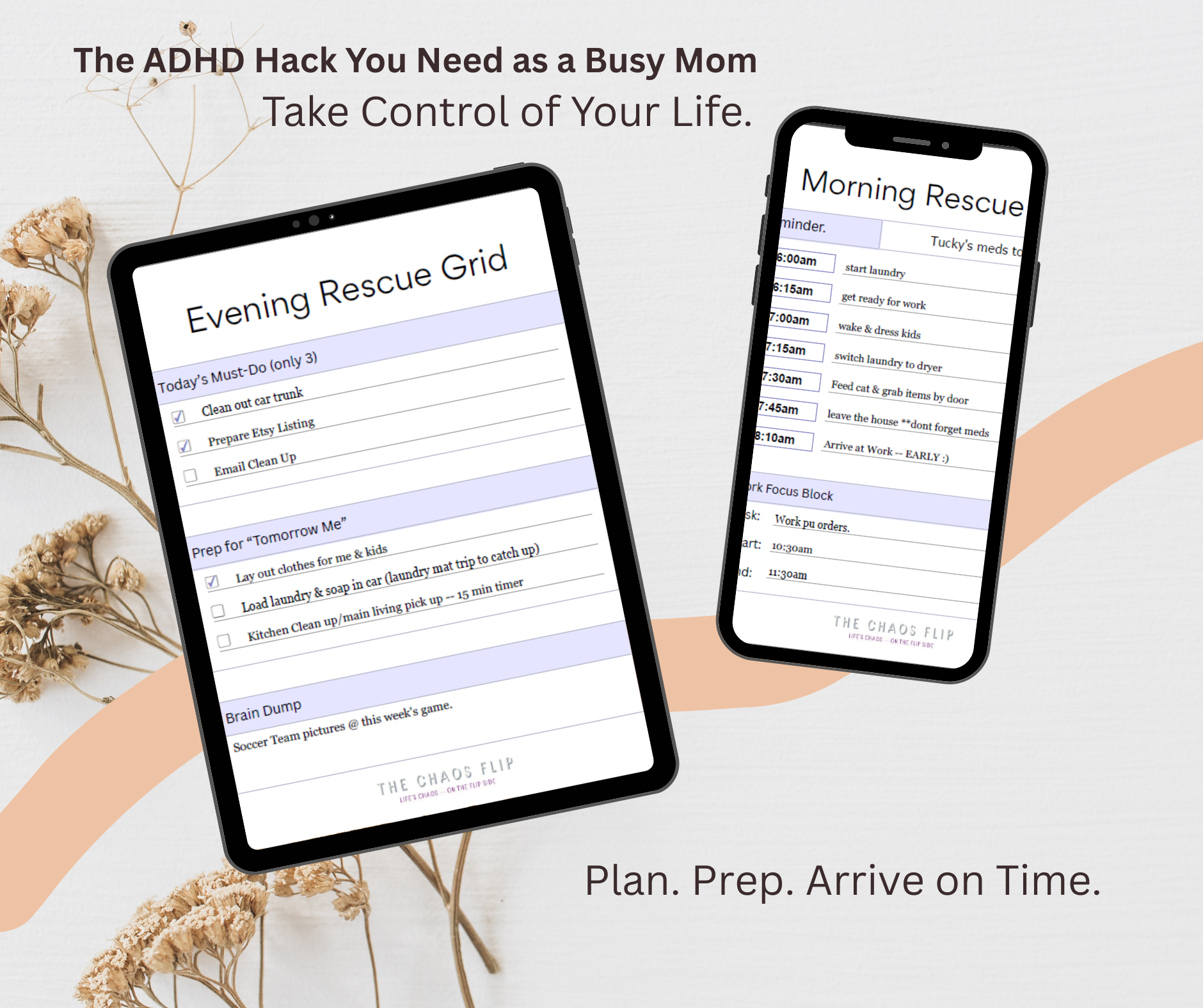 Morning and Evening Rescue Grid PDF
