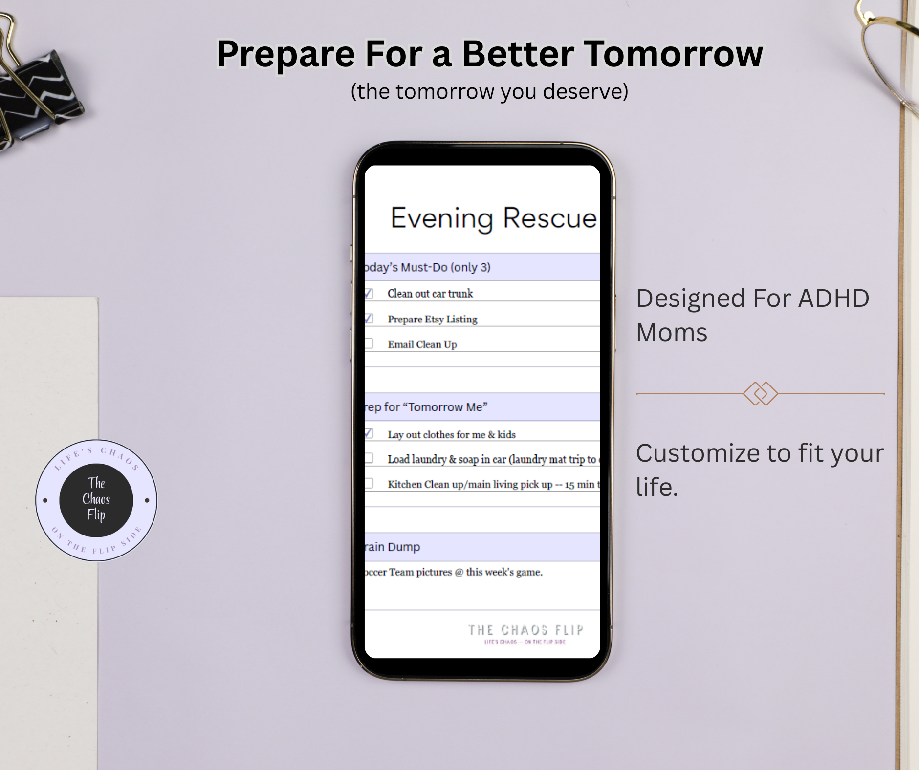 Morning and Evening Rescue Grid PDF