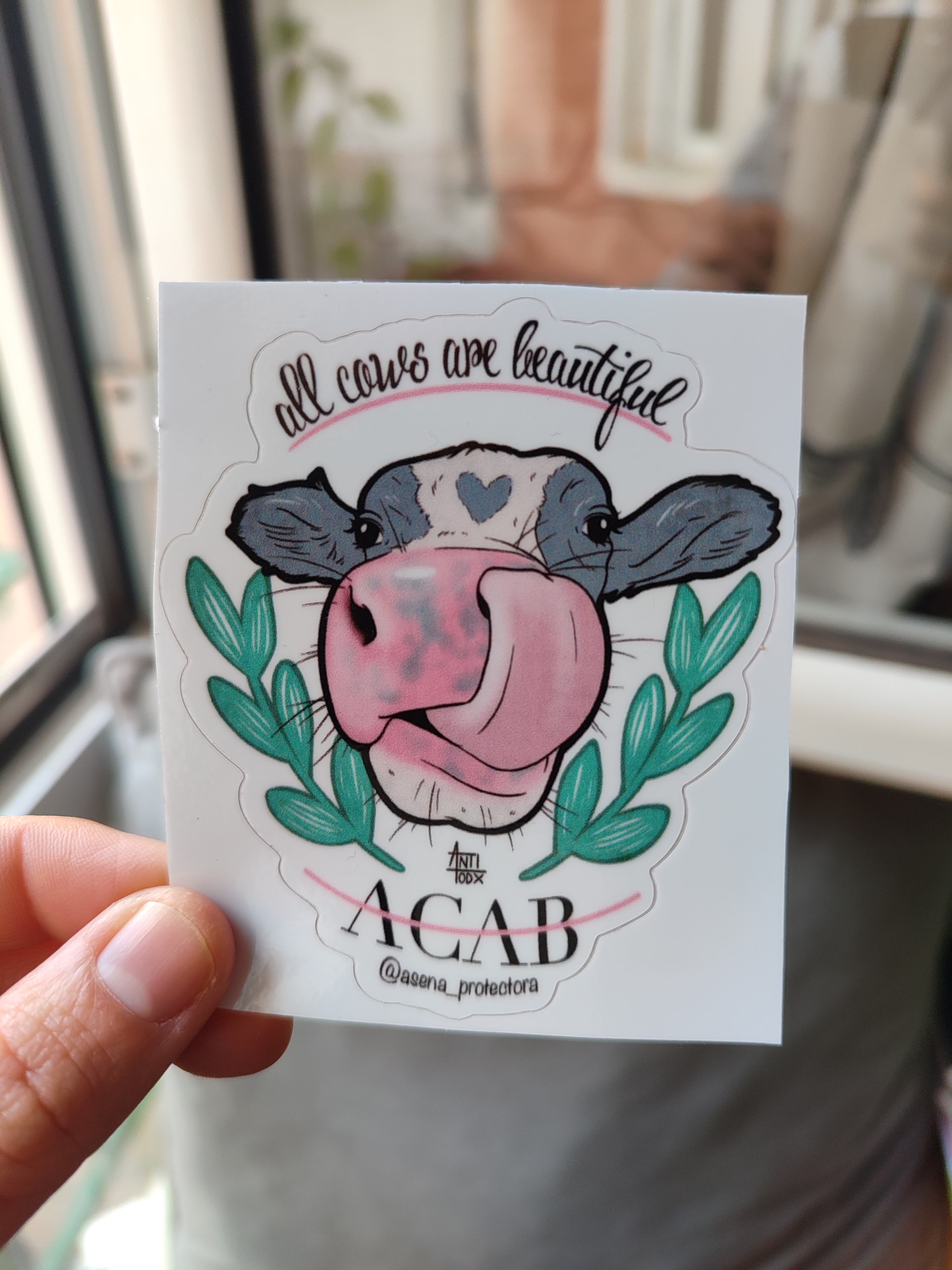 Pegatina Vaca