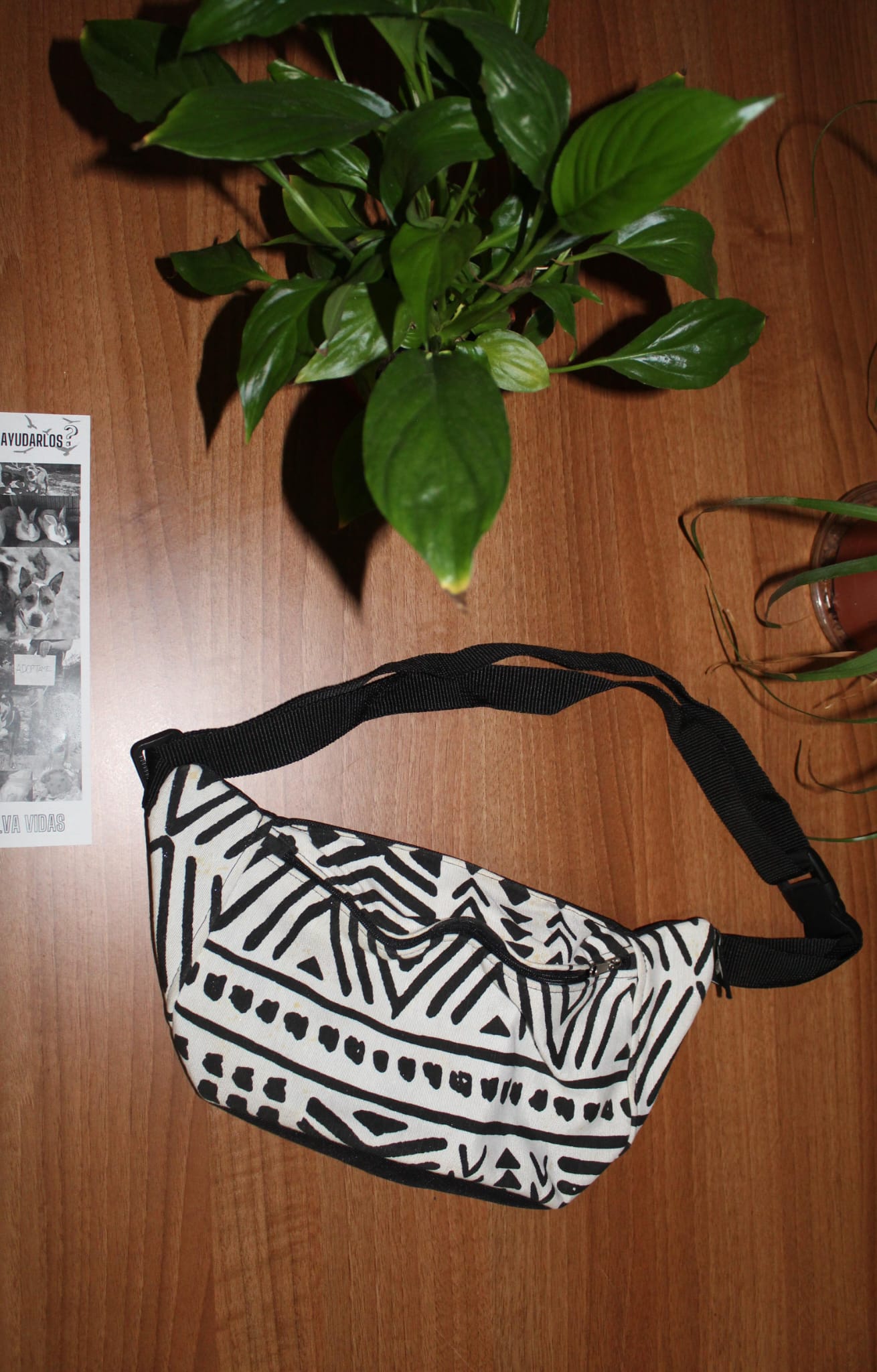 Riñonera Blanco y Negro