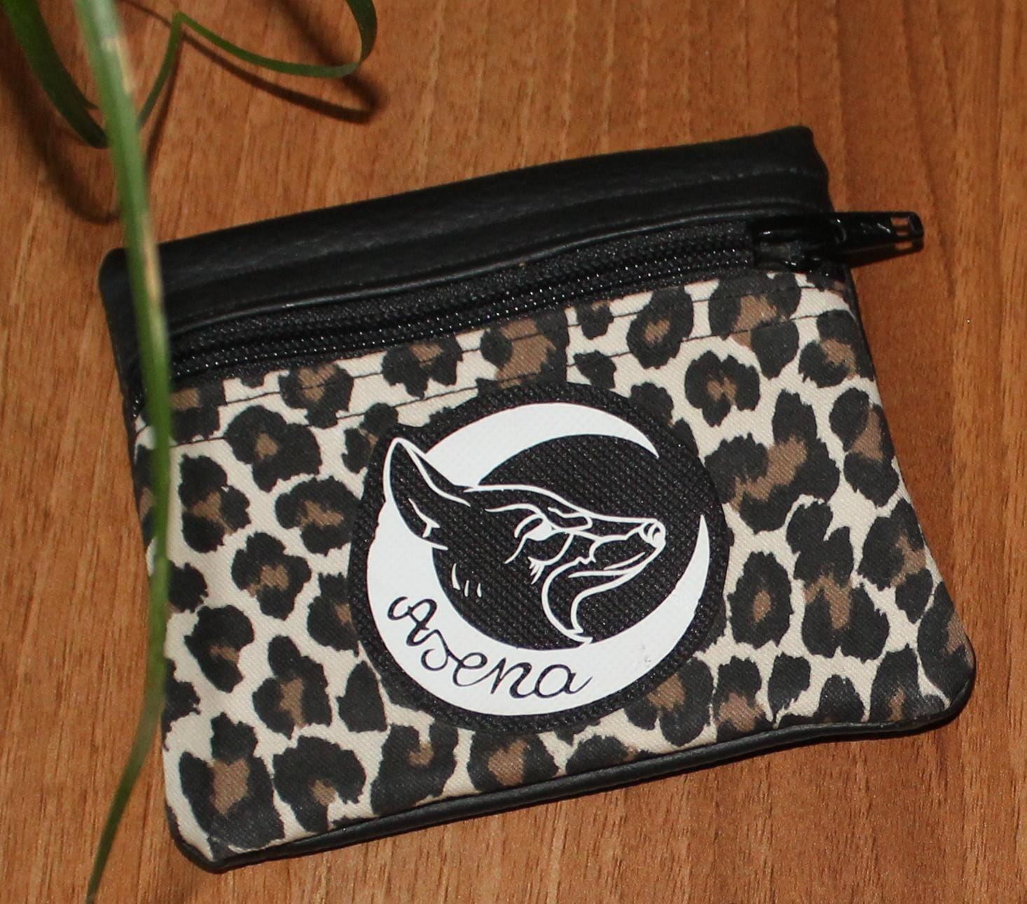 Monedero Animal Print Marrón